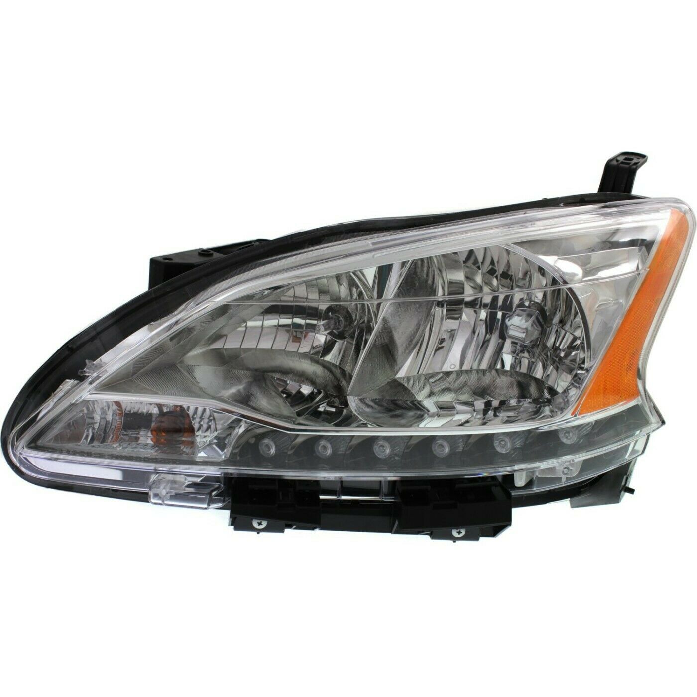 Headlights Headlamps Halogen Left & Right Pair Set For 2013-15 Sentra Sedan
