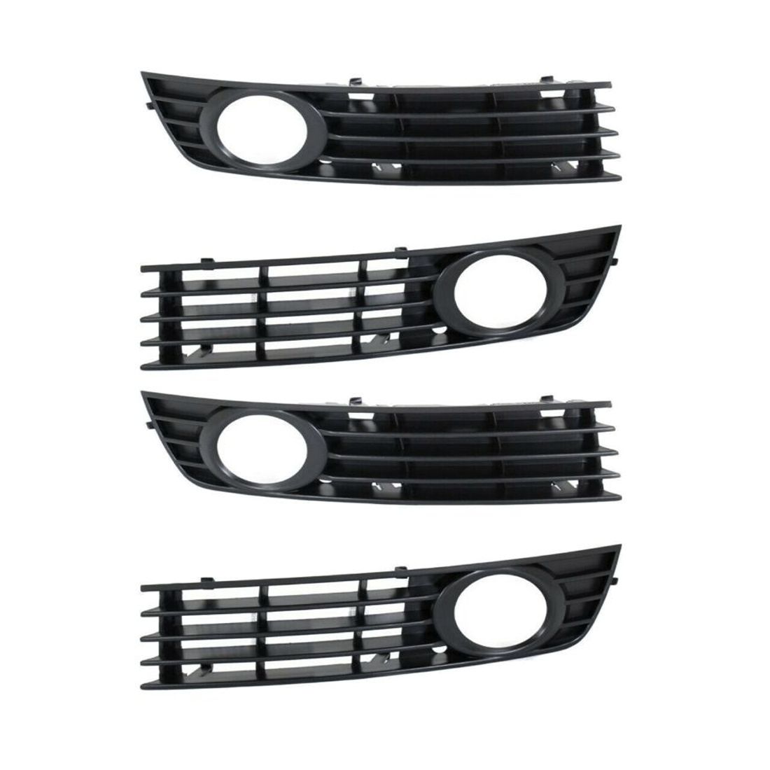 2 Sets Of - Fog Light Trim Set For Audi 02-05 A4 & A4 Quattro 04-05 S4 Left & Right