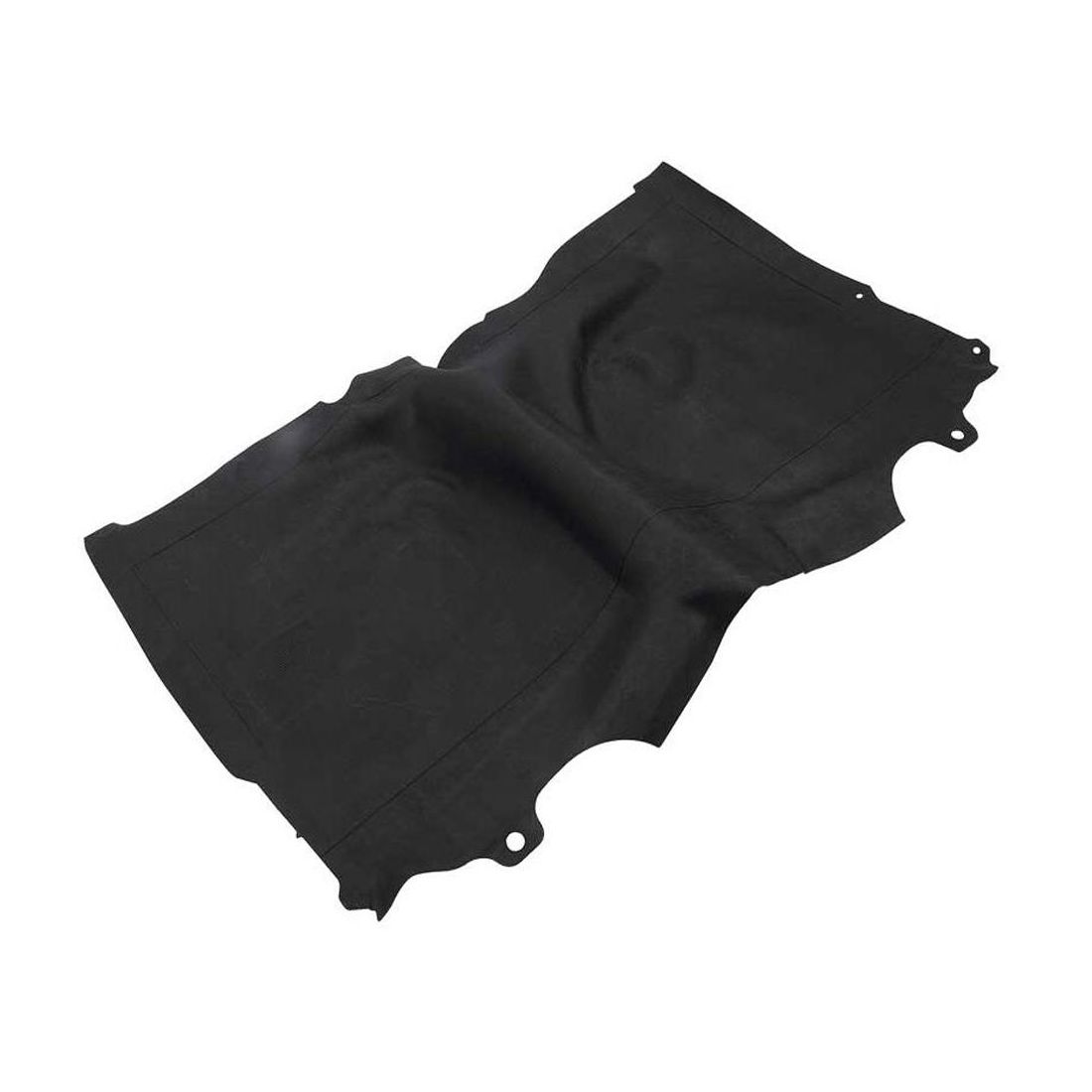 Black Rubber Floor Mat With Large Hump For 1975-1980 K10 Custom Deluxe Trucks