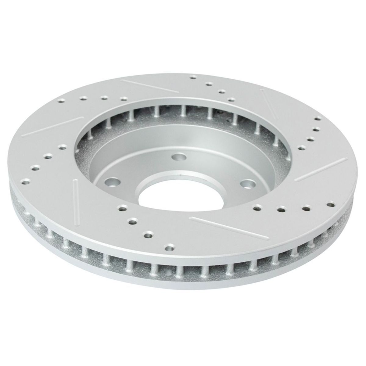 Front Performance Drilled & Slotted Brake Rotor & Posi Ceramic Pad Set