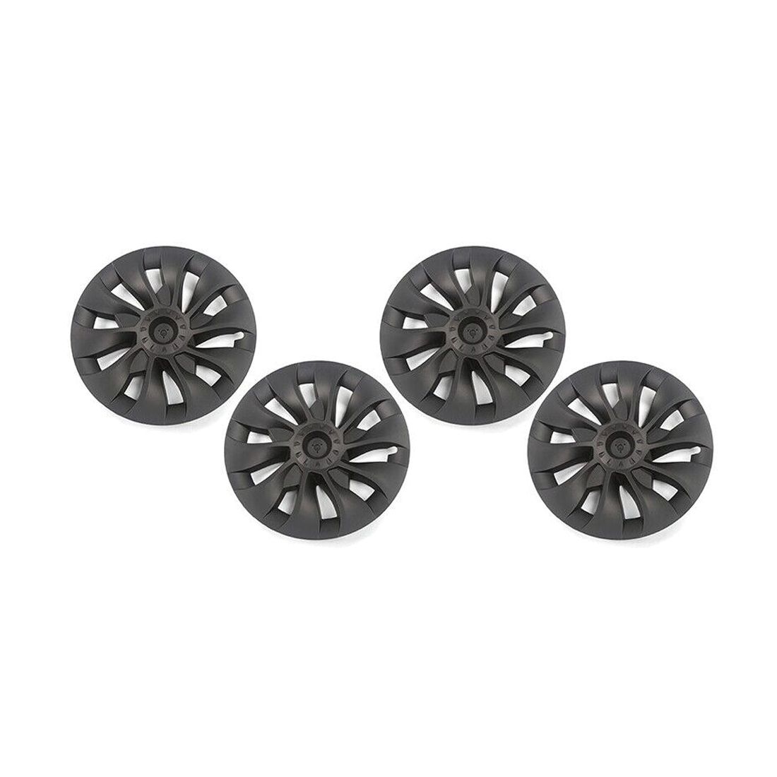 For Tesla 17-23 3 Base 3 18" Snap On Matte Black Wheel Covers Rim Hub Cap ABS