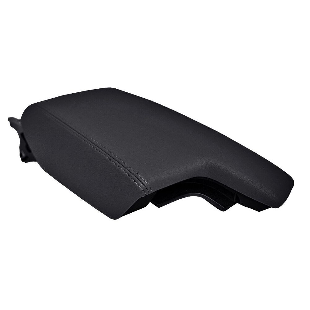 Center Console Lid Armrest Cover Leather For Subaru Impreza 2017-2020 Black