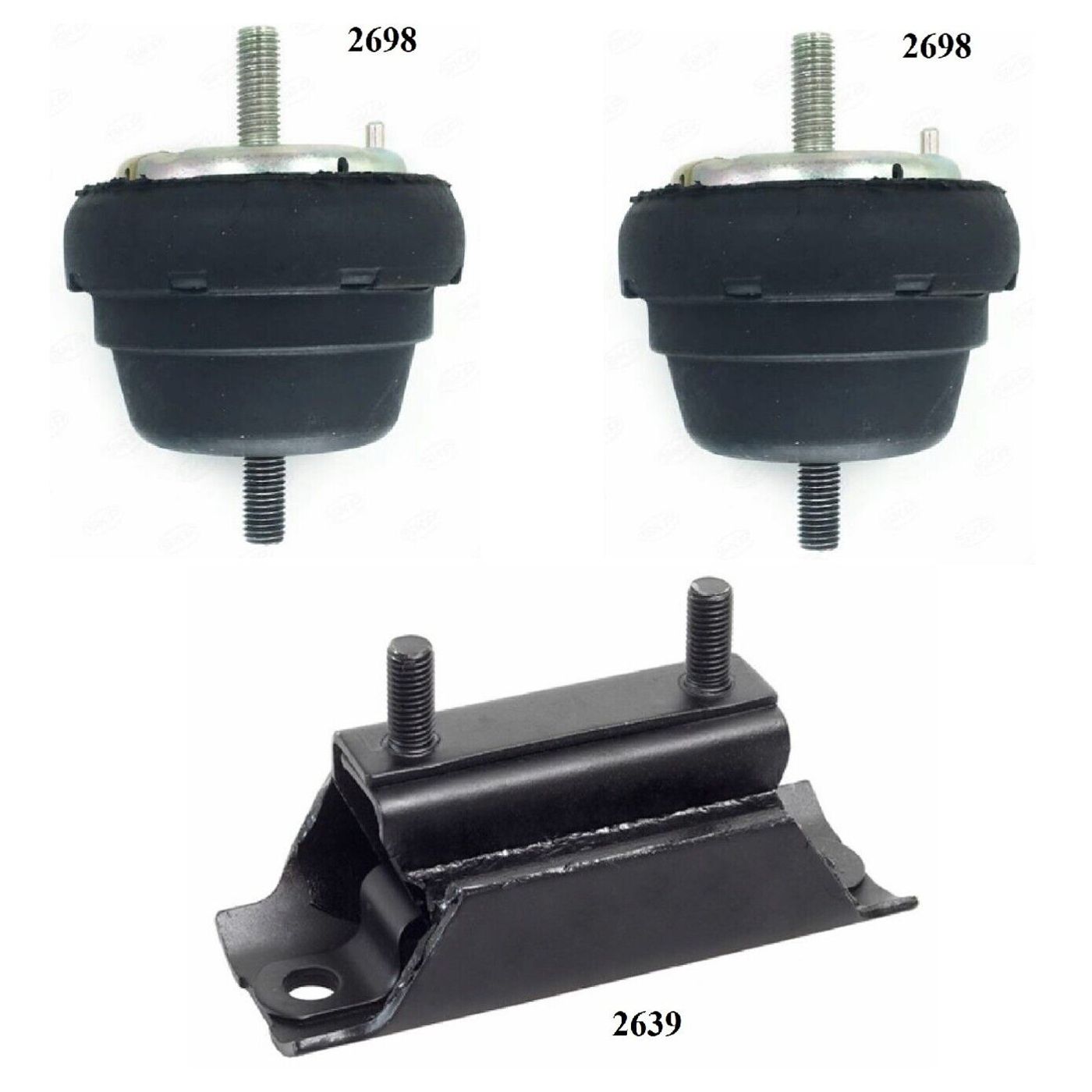 3PCS FRONT MOTOR & TRANS MOUNT For Mazda 94-97 B2300 A86584-2698_2639 2.3L 2WD