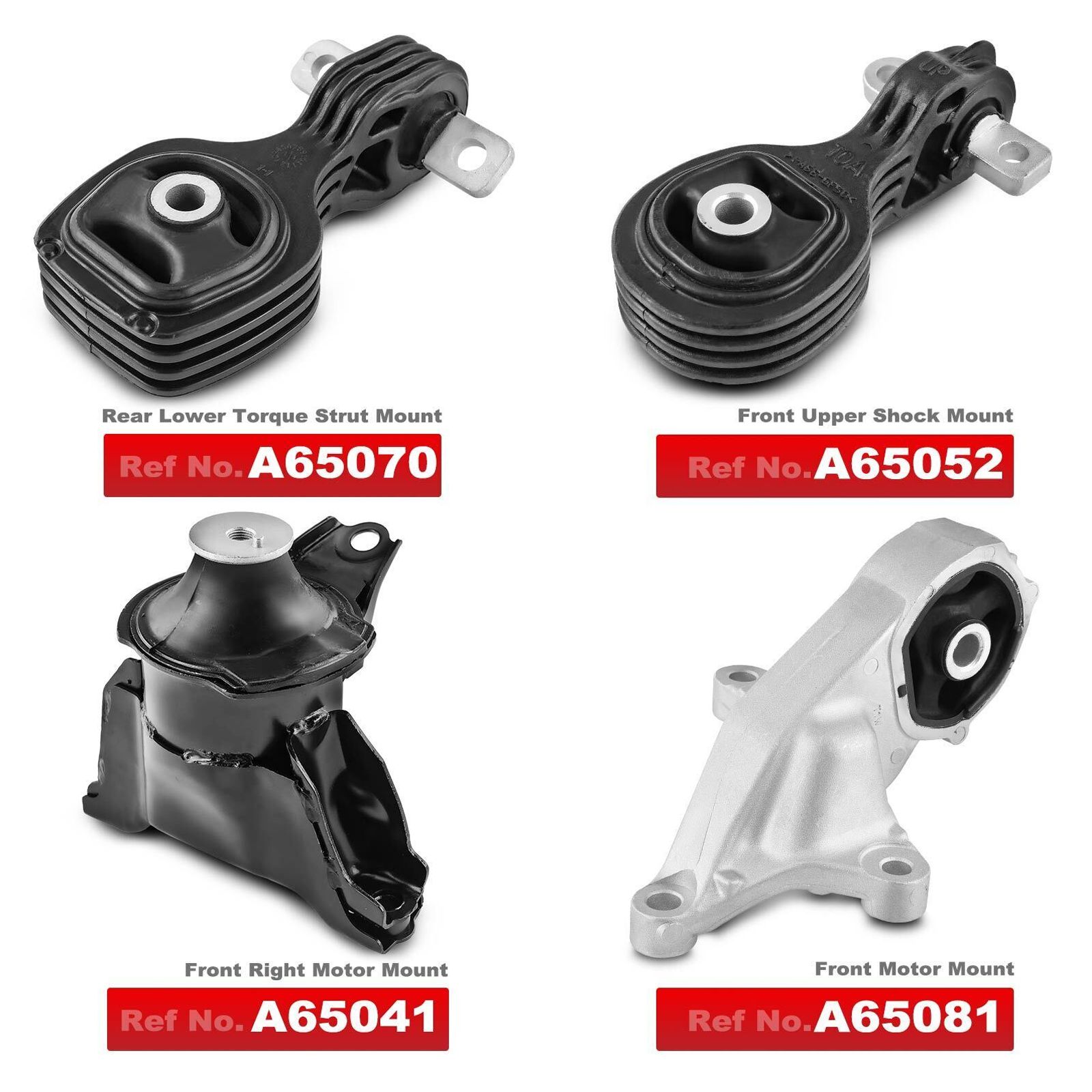 4x Engine Motor & Shock Mount Torque Strut Mount For 2015-2016 CR-V EX 2.4L