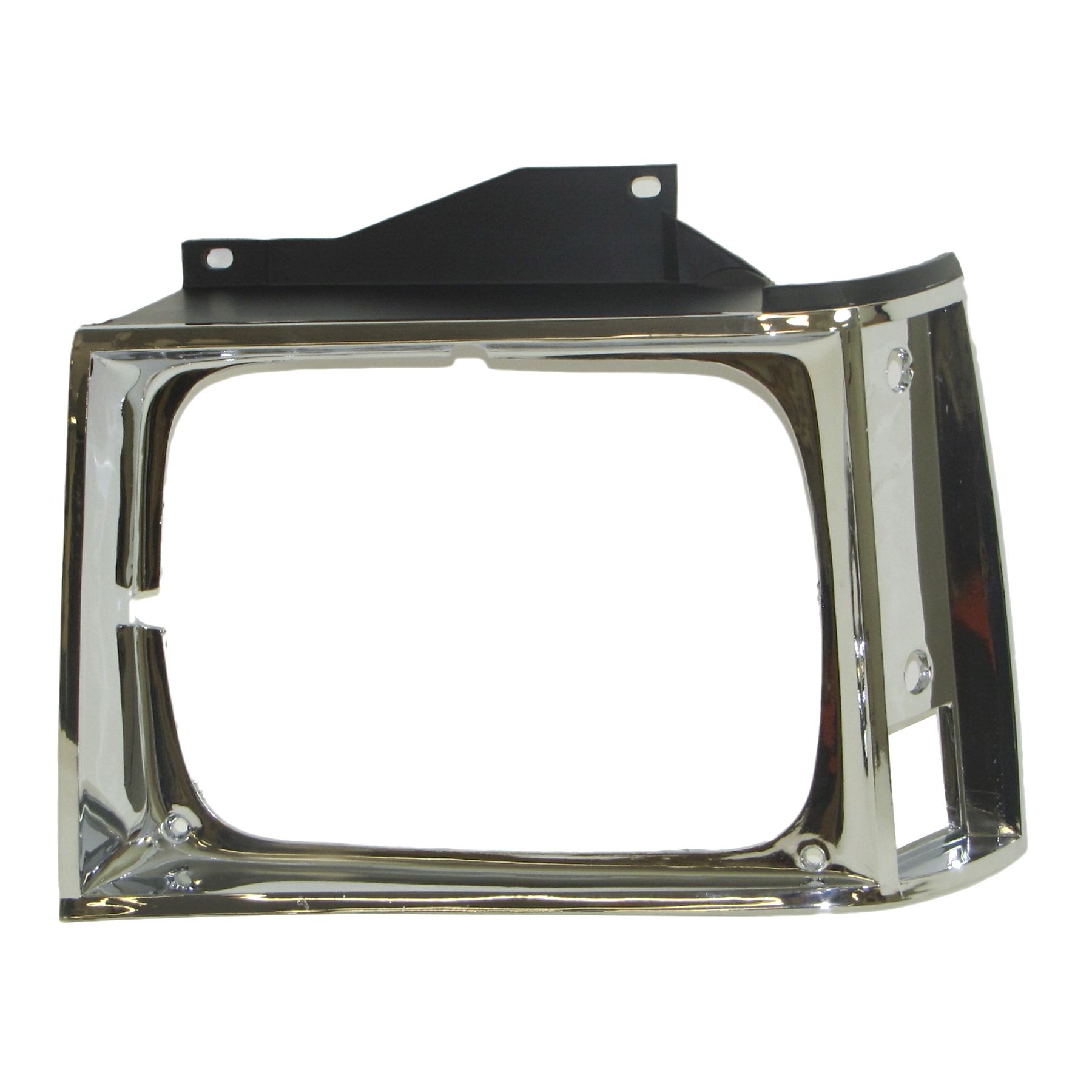 Headlight Door Bezel Chrome/Black Left For 83-84 S10 Extended Cab Pickup Pickup