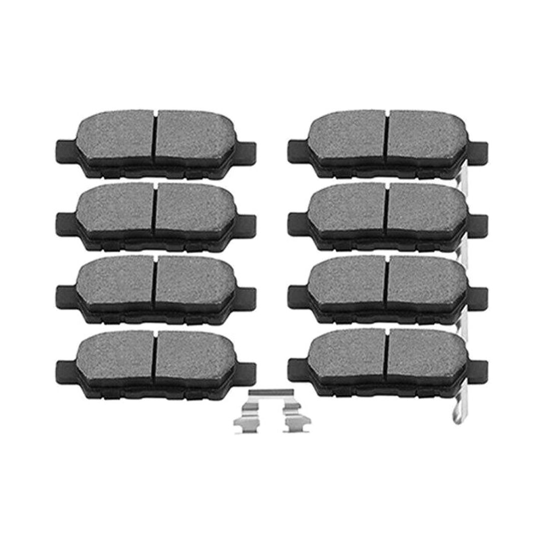 8pcs Front Rear Ceramic Brake Pads