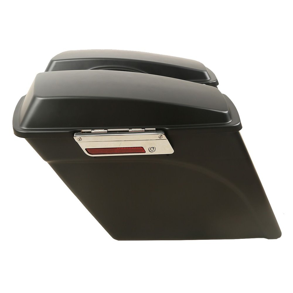 Matte 5" Stretched Saddlebags Fit For Harley-Davidson Harley Road Electra