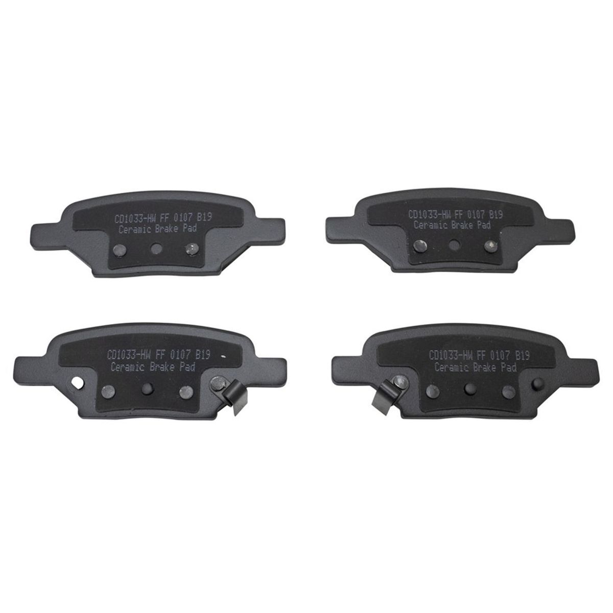 Rear Ceramic Brake Pad & Coated Rotor Kit For Chevy Pontiac