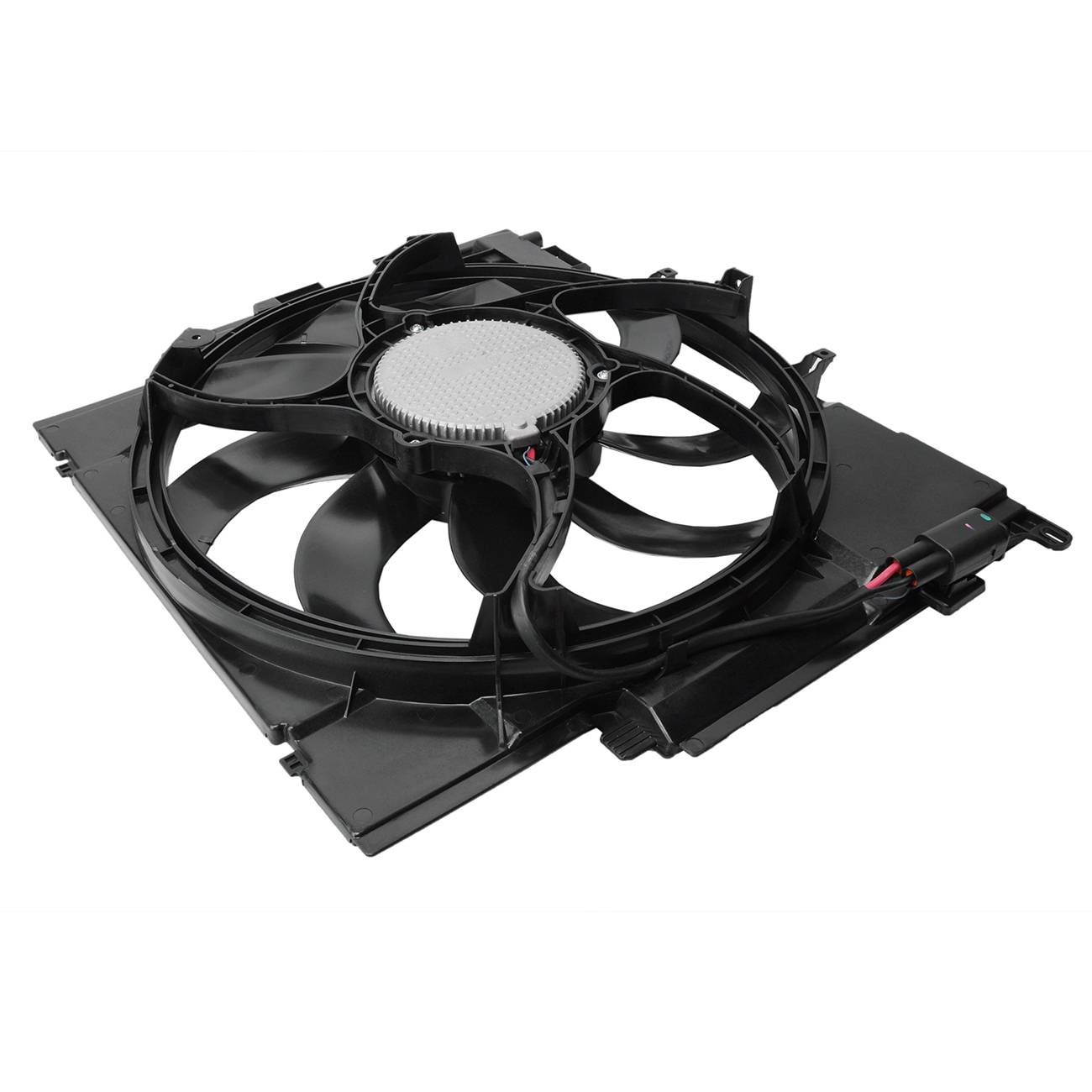For BMW 12-16 528i 12-16 528i XDrive F10 Radiator Cooling Fan Assembly W/ Motor