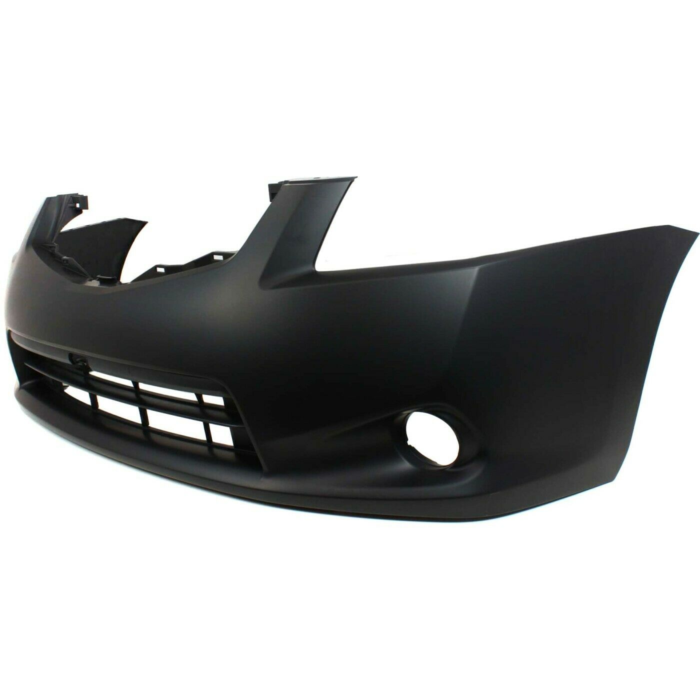 Front Bumper Cover For 2010-2012 Nissan Sentra SL Sedan W/ Fog Lamp Holes