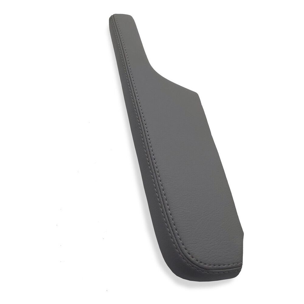 2 Pc Front Door Panel Armrest Cover PVC Leather For Honda Odyssey 2005-2010 Gray