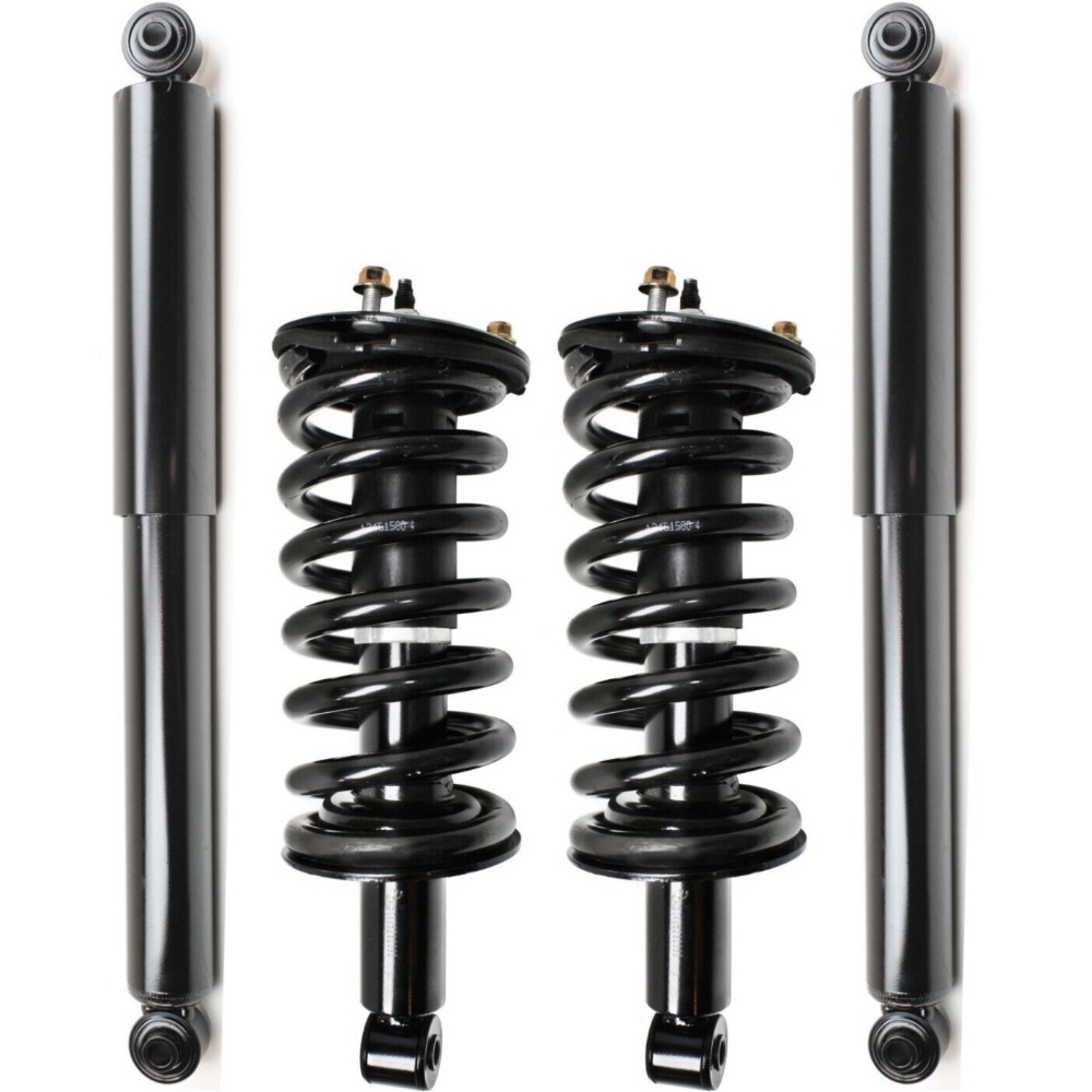 2 Sets Of - Front Strut & Coil Springs Rear Shock Absorbers Kit For Nissan 04-15