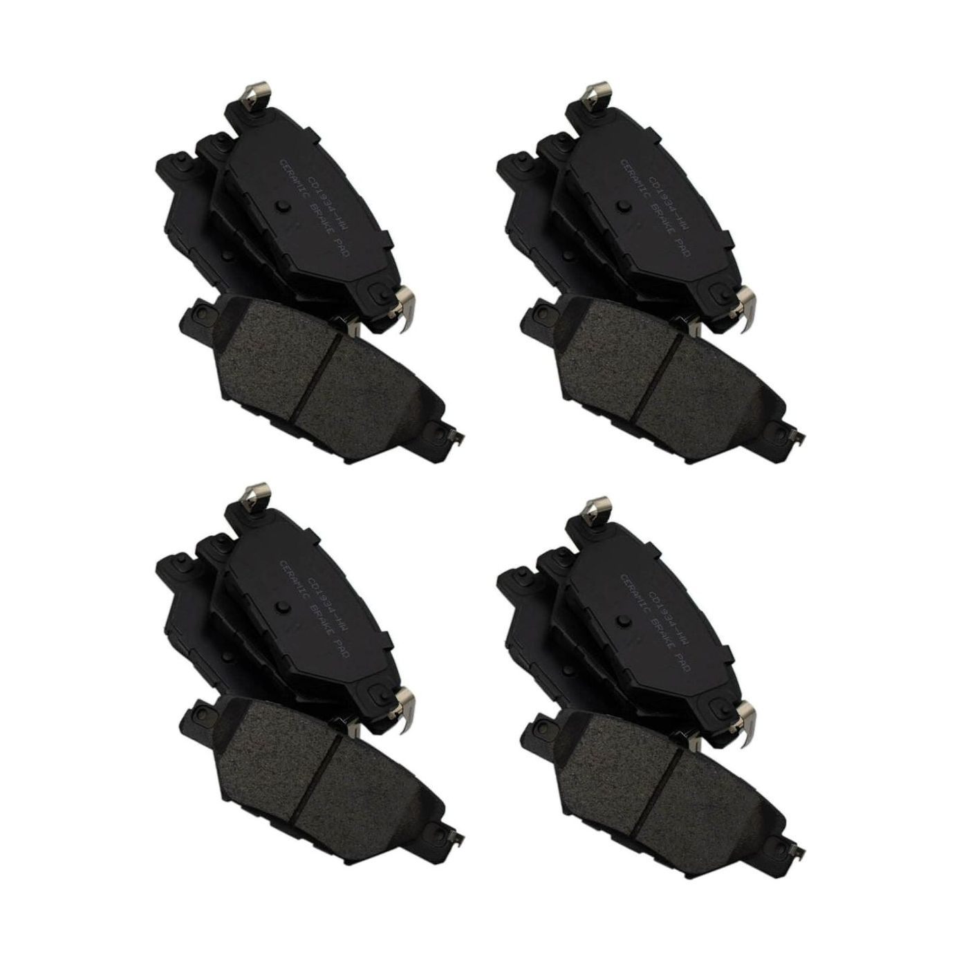 4 Sets Of - Rear Ceramic Brake Pad Set For Mazda 2016-2021 CX-9 Sport Utility CX9
