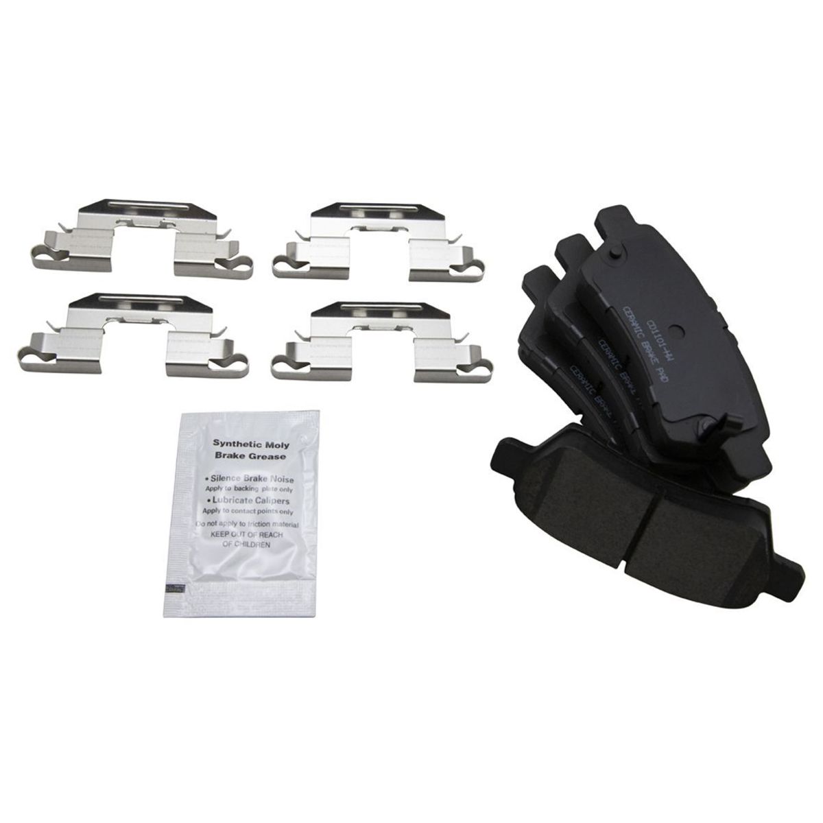 For 05 Pathfinder XE Sport Utility Rear Ceramic Brake Pad & 2 Coated Rotor Kit