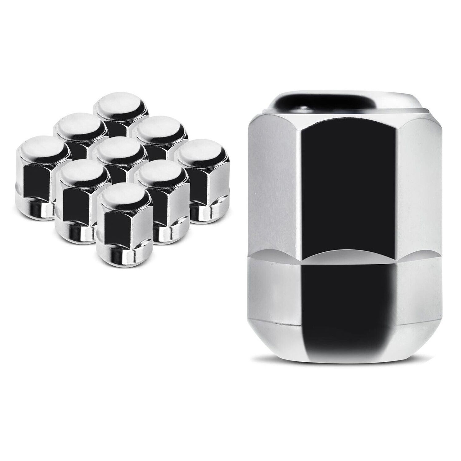 10x M14-1.50 Front/Rear Wheel Lug Nut For Honda Civic Odyssey Pilot Acura RL MDX