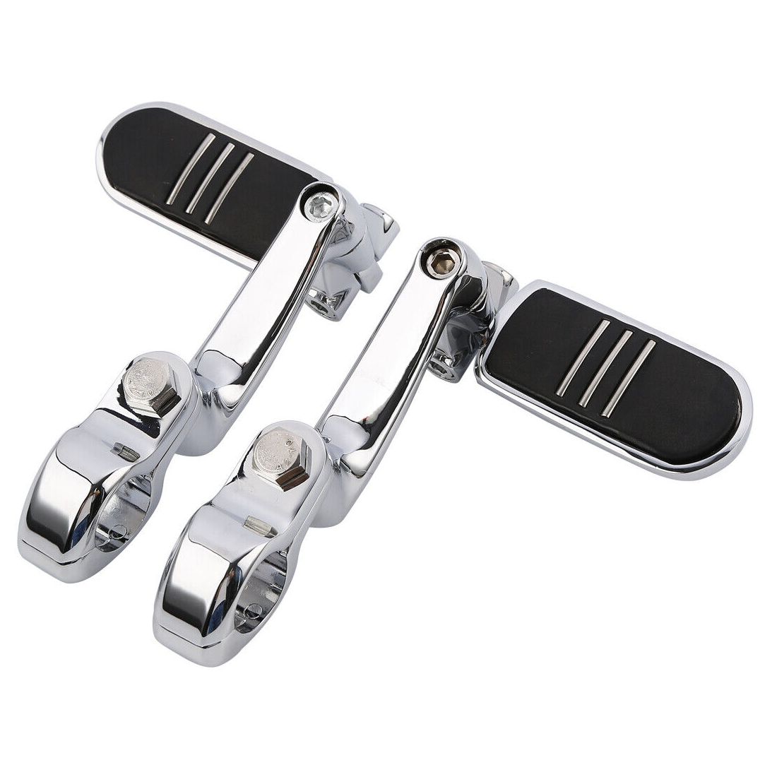 For 14-21 CVO 360 Adjustable Highway Foot Pegs 1 1/4" Engine Guard Long Mount