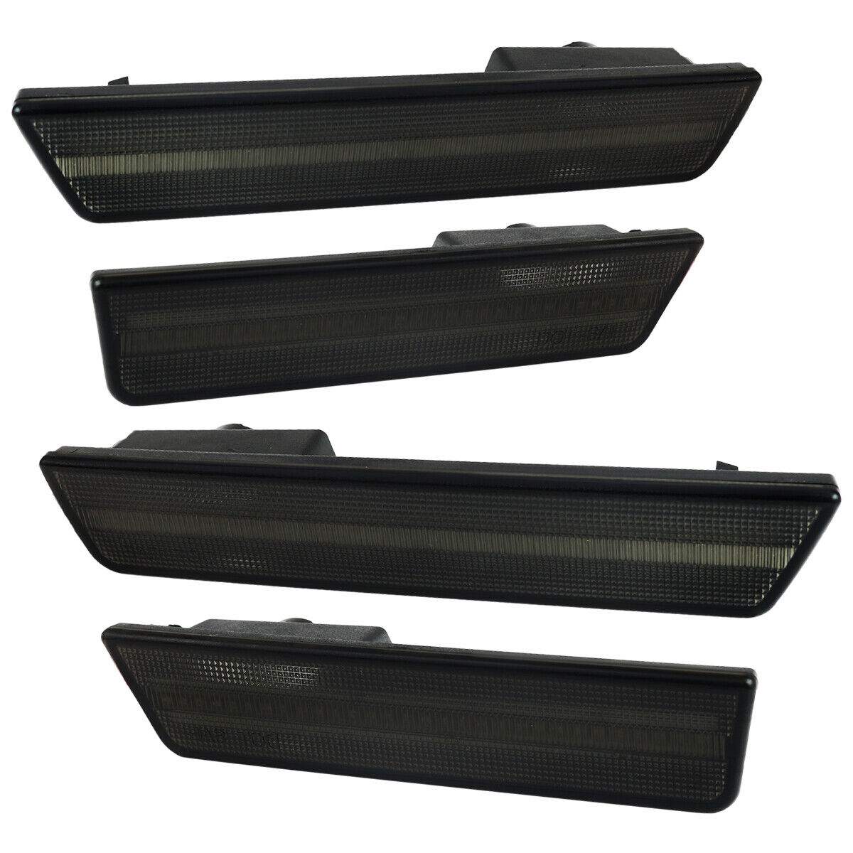Smoke Side Marker Lights Front&Rear 4 Pieces