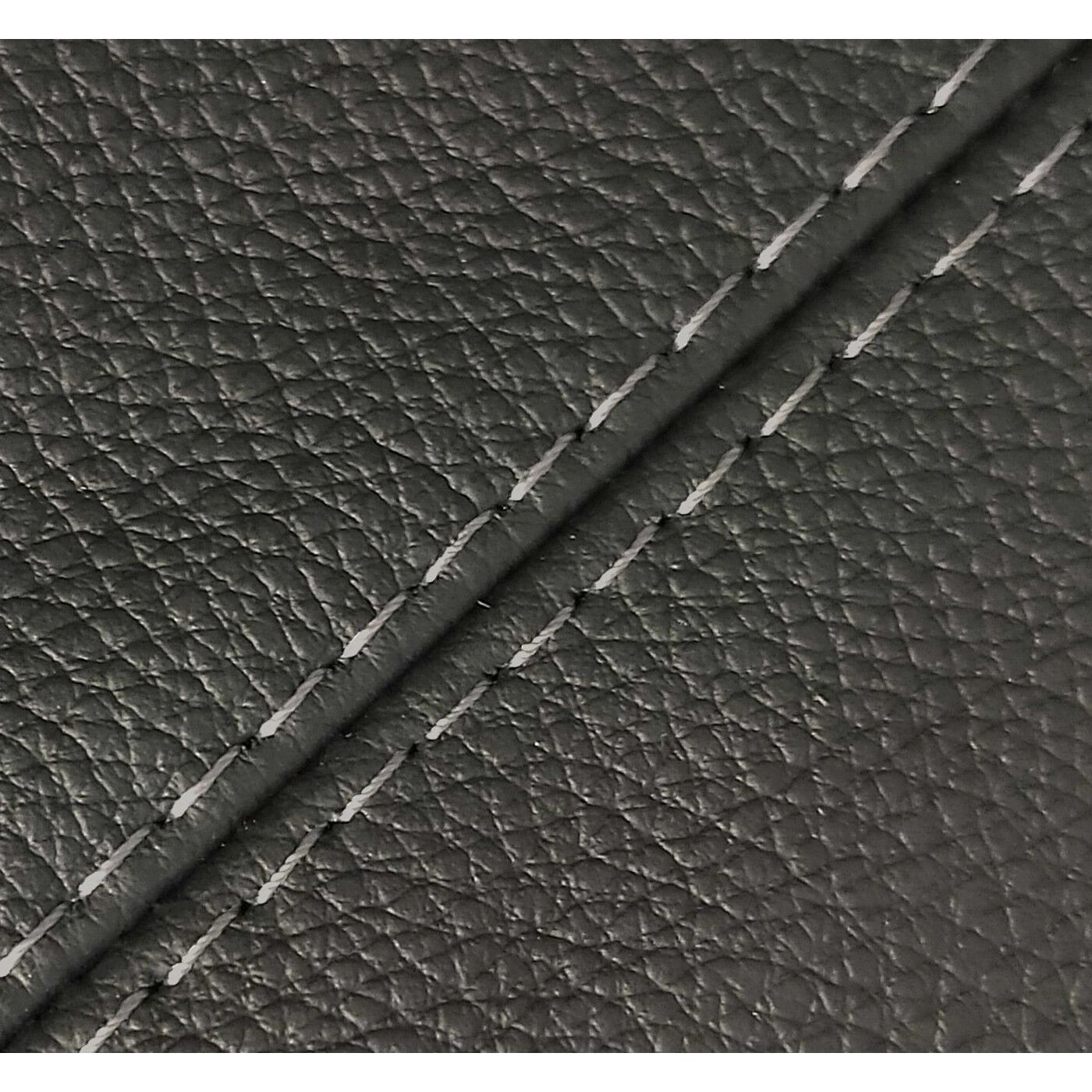 Console Lid Armrest Cover Leather For 2005-2015 Xterra Sport Utility Gray Stitch