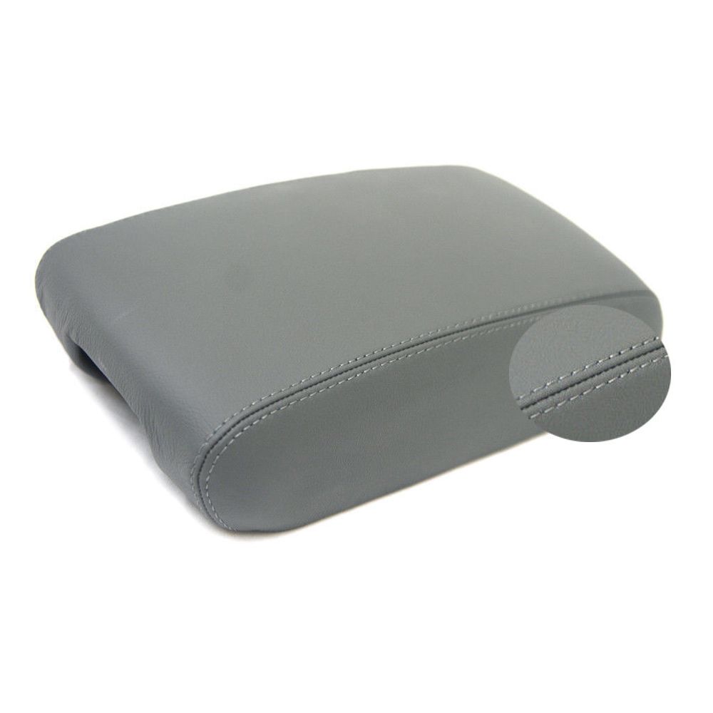 Console Armrest Leather Synthetic Cover For Jeep Grand Cherokee 11-19 Gray