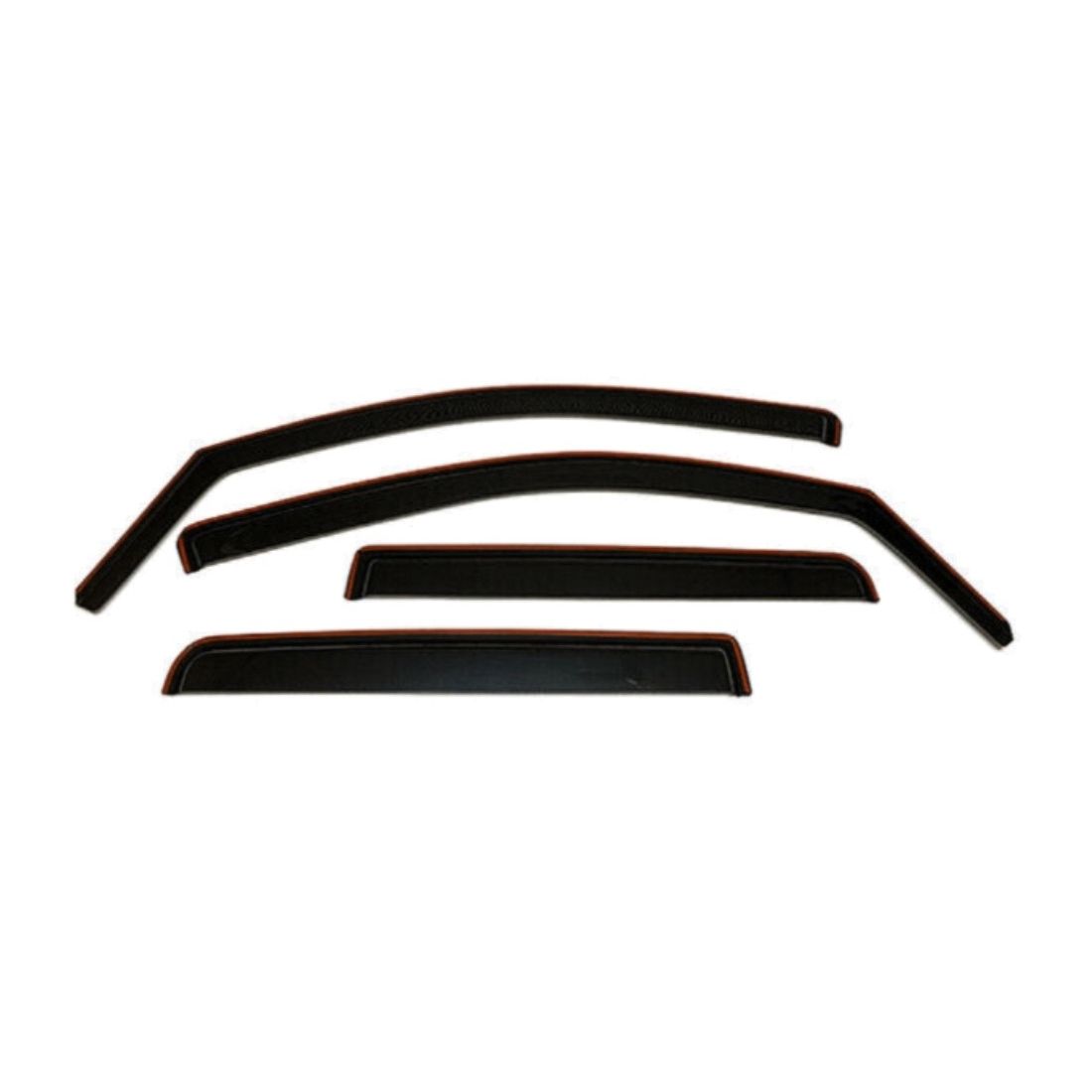IN-CHANNEL Smoke Window Visor Sun Vent Guard For Nissan 2004-2015 Titan Crew Cab