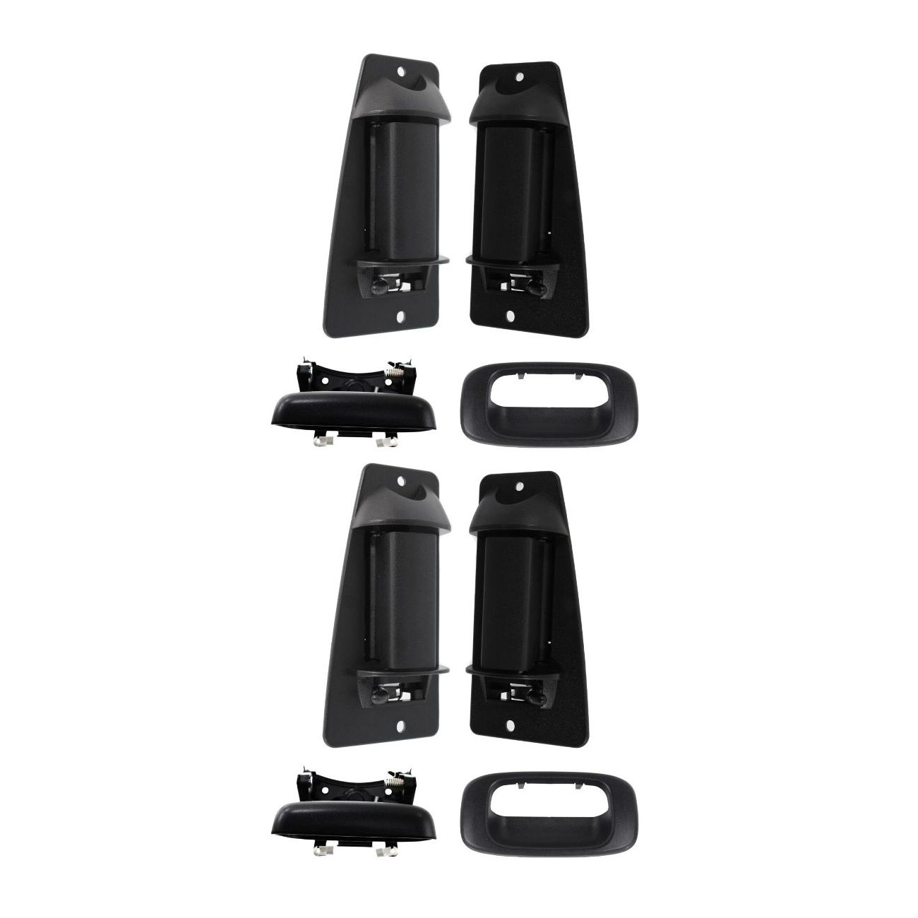 2 Sets Of - Tail Gate Tailgate Handle Kit Rear For Chevy Chevrolet Silverado 1500
