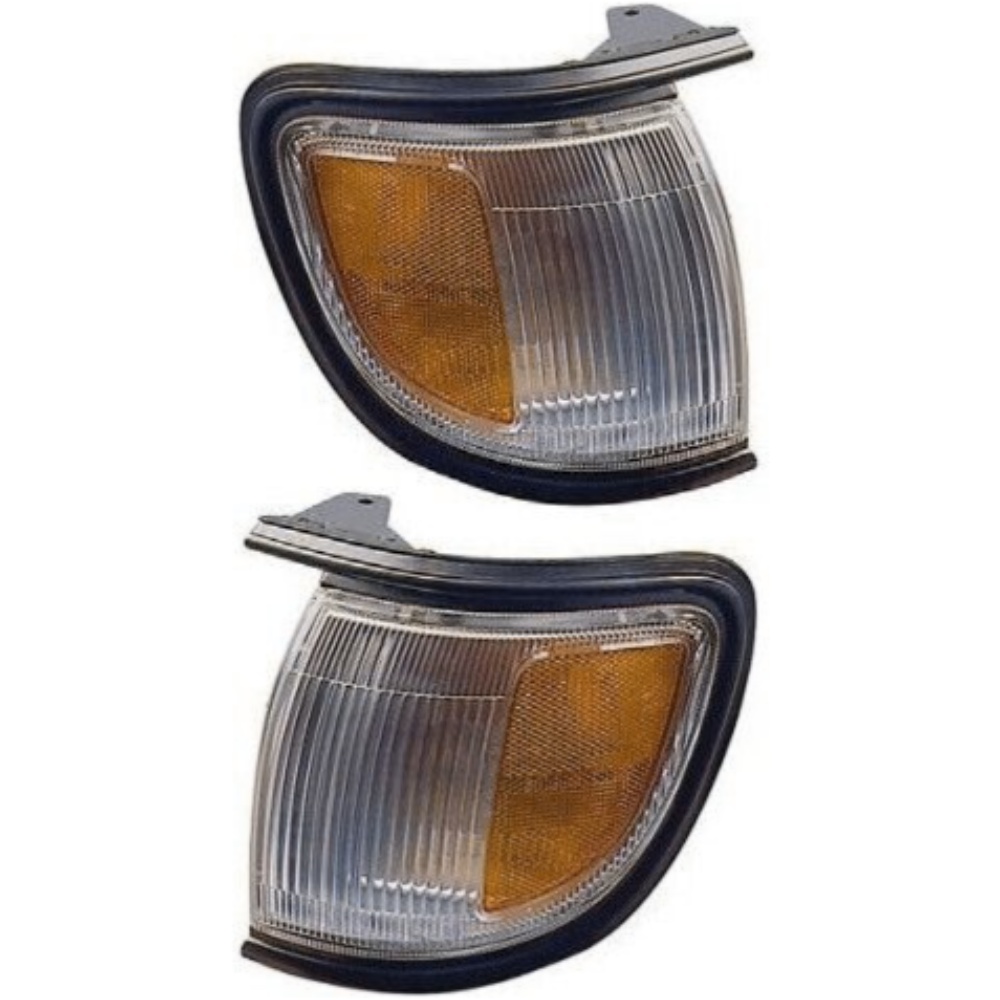 Corner Light For 96-99 Pathfinder W/ Black Trim Set Of 2 Left Right W/ Bulbs