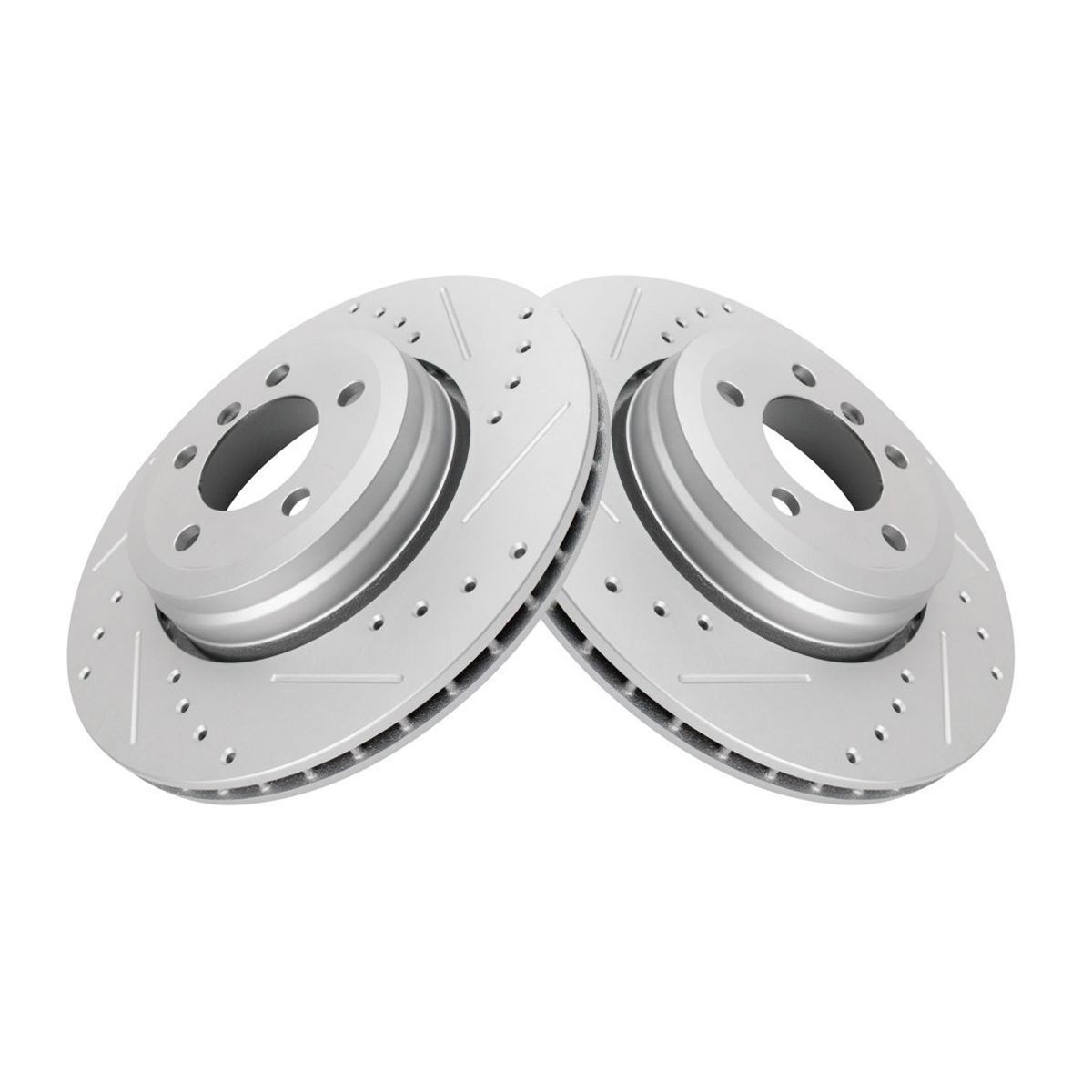 For 2002-2005 745 760 Rear Performance Drilled Slotted G-Coated Disc Brake Rotor