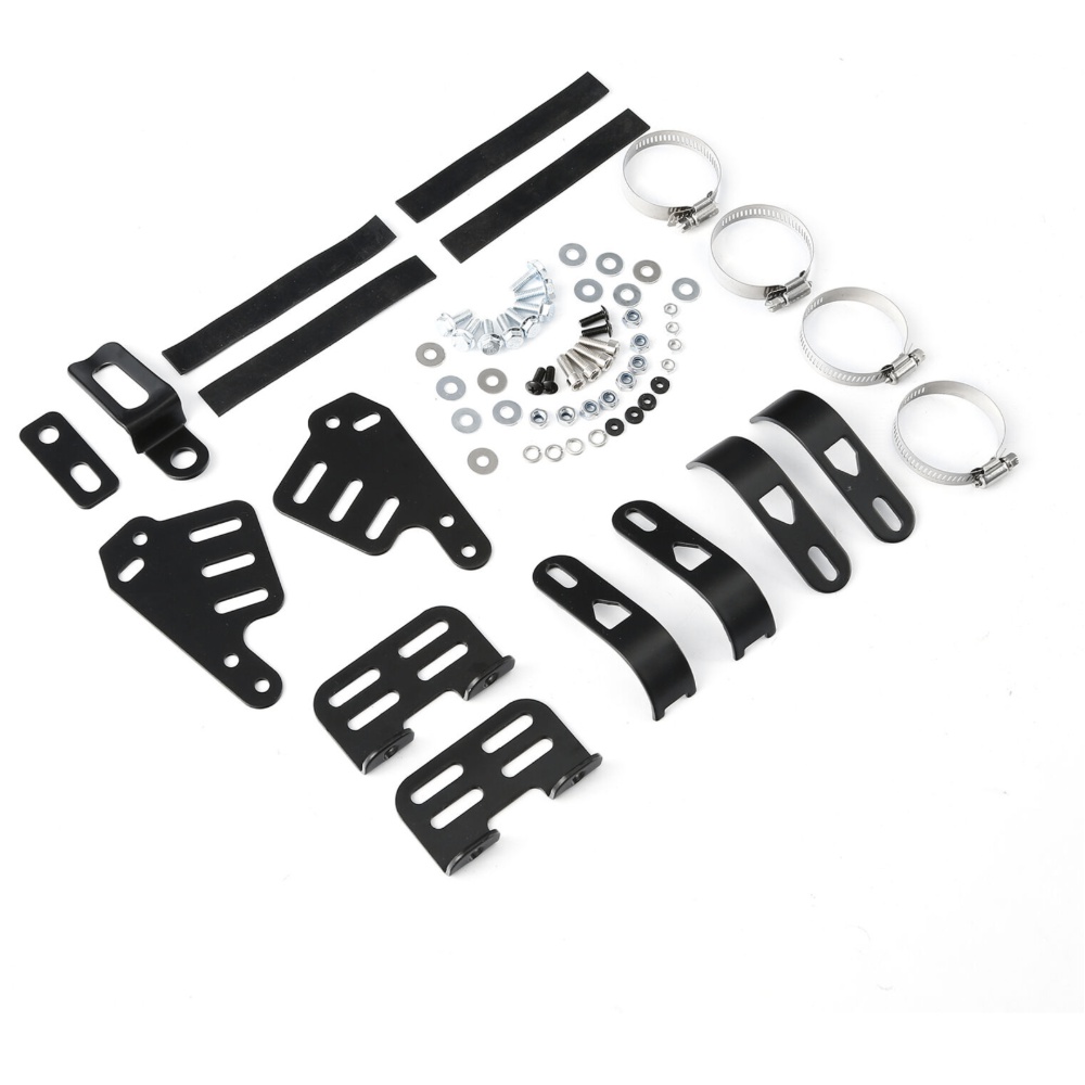 5 3/4" Front Headlight Fairing Fit For Harley Touring W/ 35mm-49mm Forks Black
