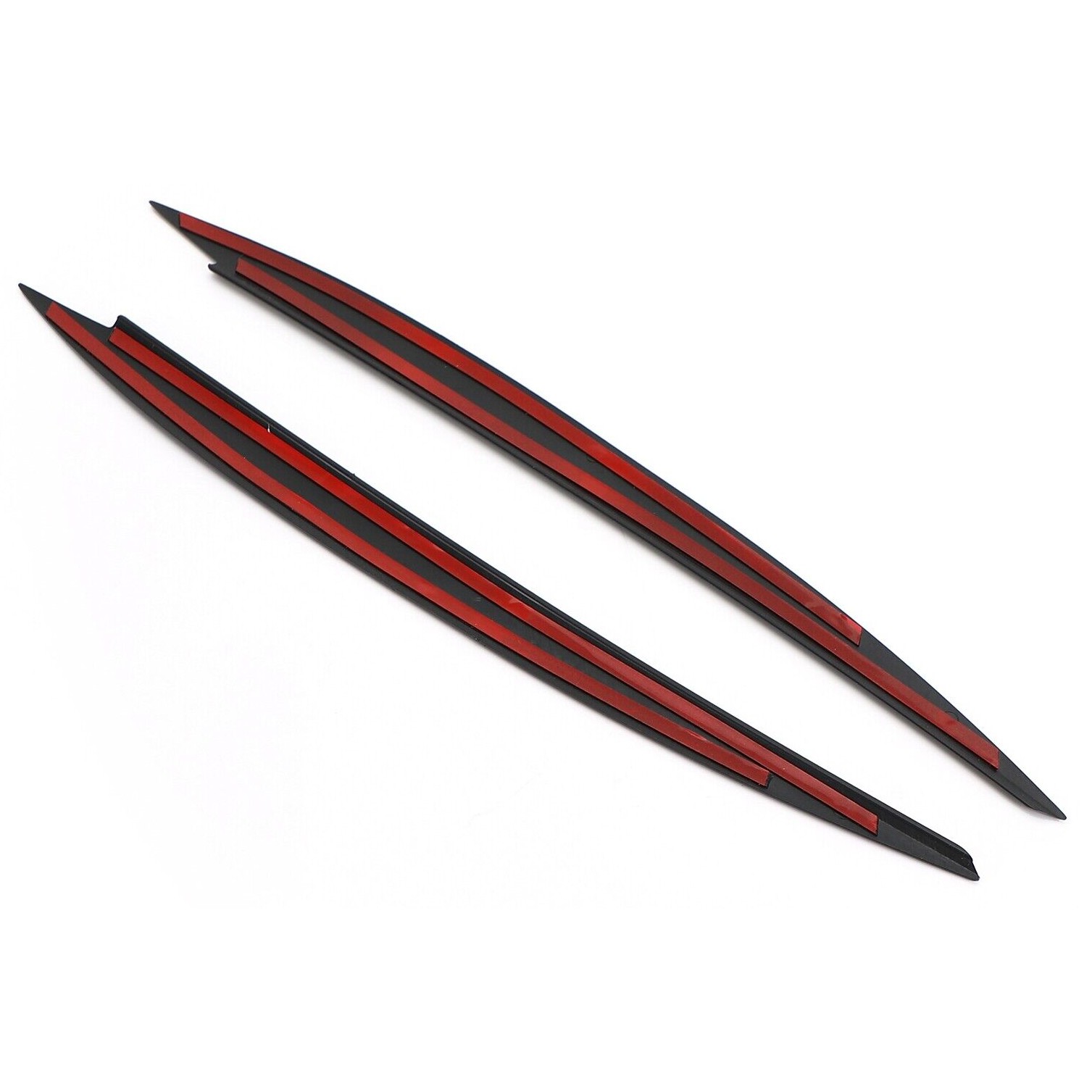 Front Headlight Eyelid Eyebrow Cover Trim Black For VW Golf MK7 Golf R GTI GTD