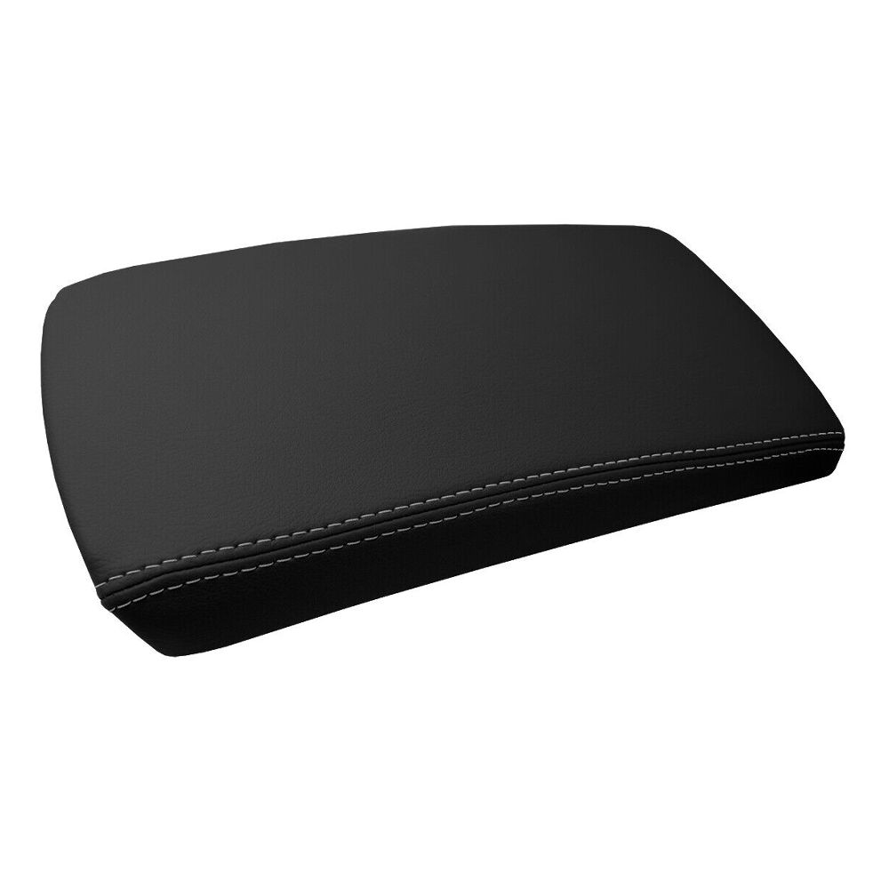 Console Lid Armrest Cover Leather For Nissan Altima 2007-2012 Gray Stitch