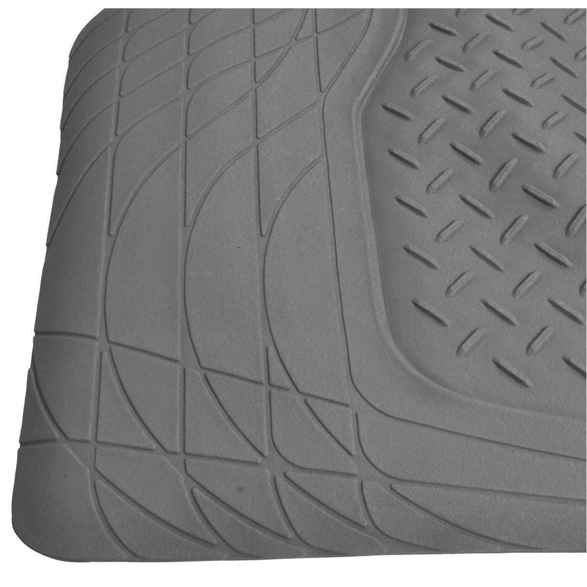For 00-05 TJ Full 3 Row Car Rubber Floor Mats Gray All Weather W/Trunk Mat Duty
