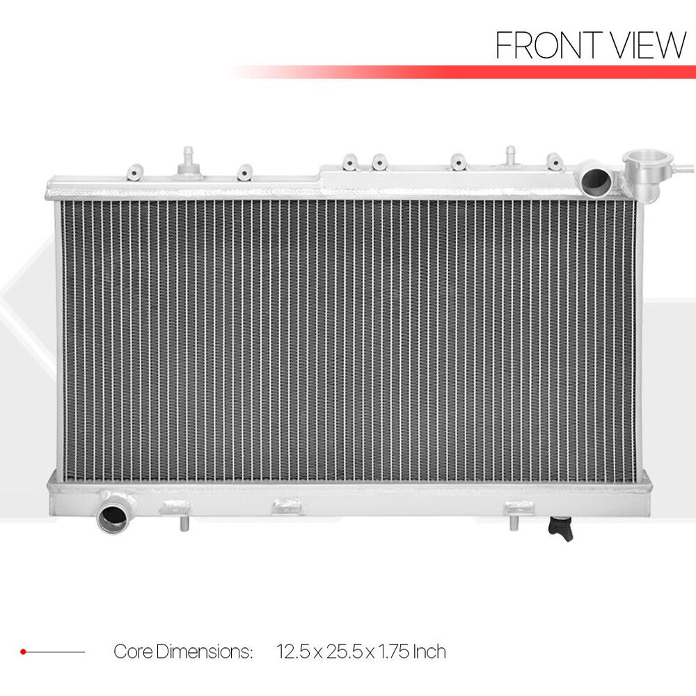 For 95-98 200SX Coupe A86536-2L6119SNAR NX MT[DUAL ROW CORE]Aluminum Radiator