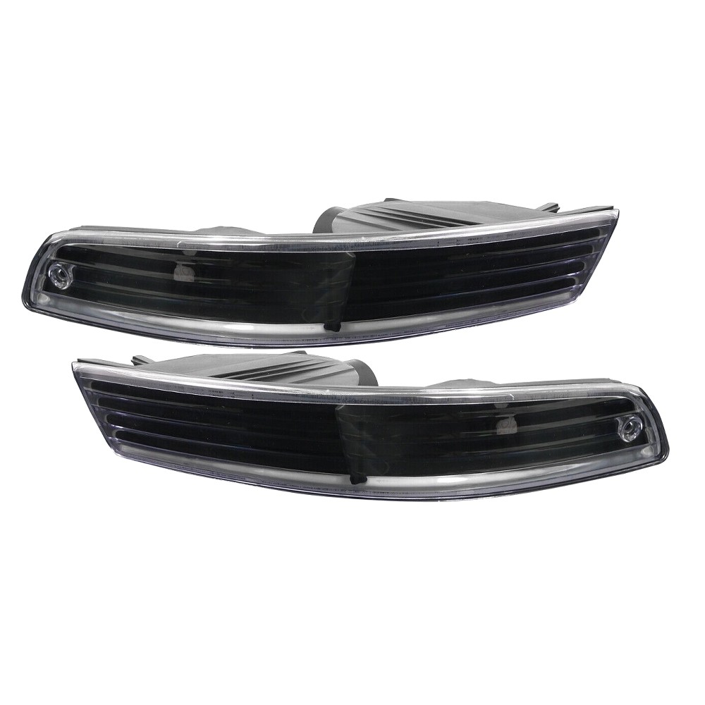 2 Sets Of - Black Bumper Lights Front Turn Signal Lamp