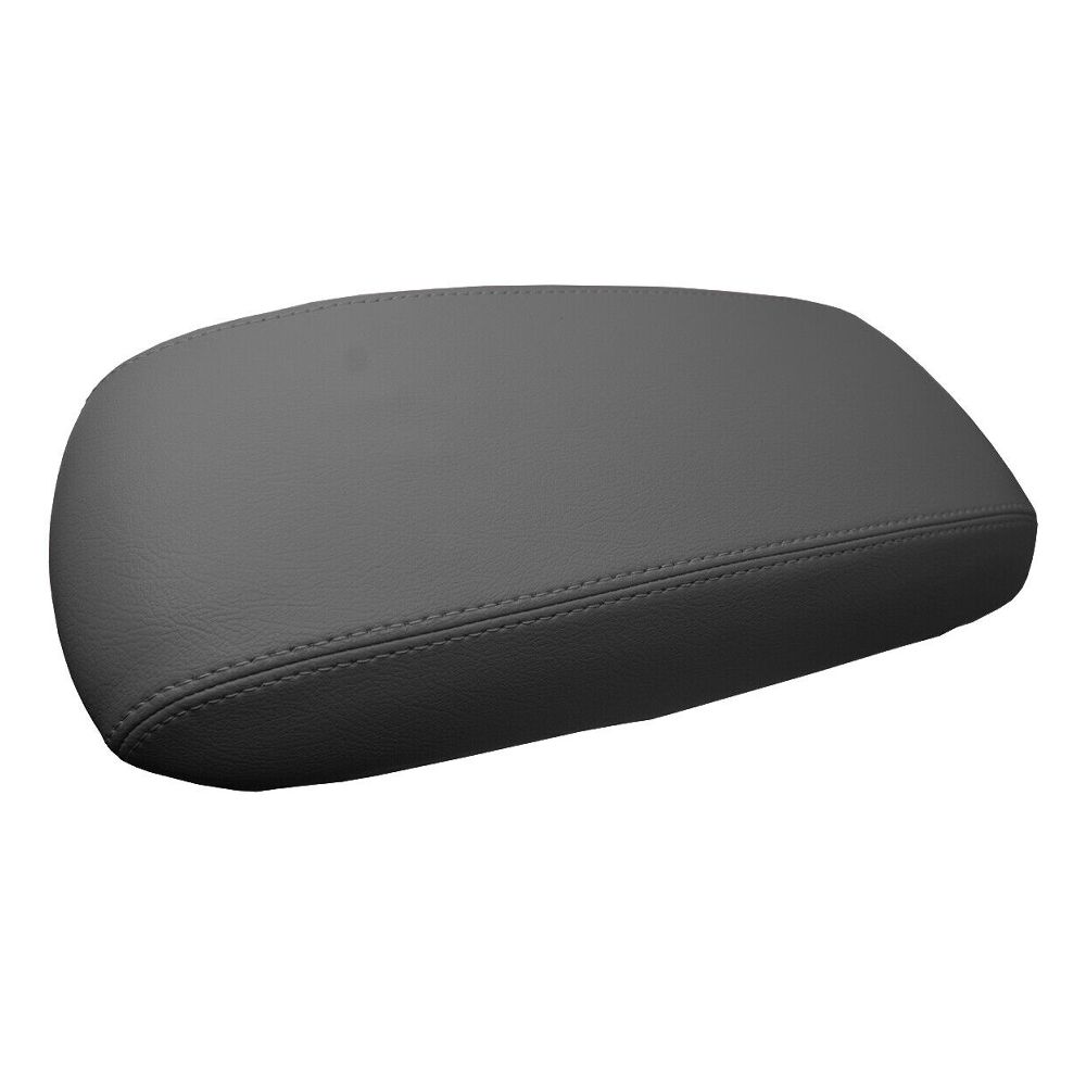 Console Lid Pull Over Cover Leather For 2001-2004 Ford Escape Sport Utility Gray