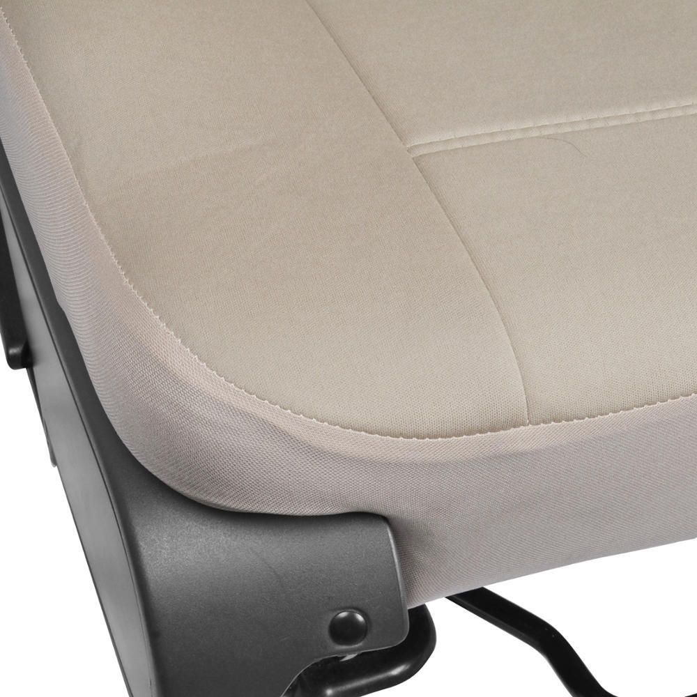 Large Seat Covers For Truck Car SUV Van - Beige NeoCloth Polyester Easy Install