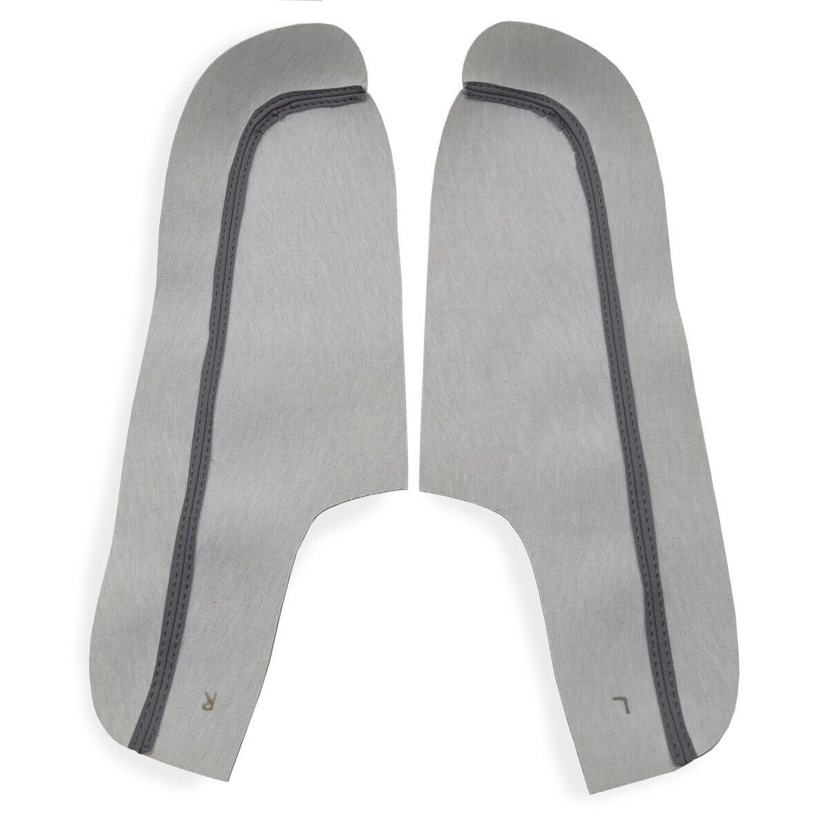 2 Pc Front Door Panel Armrest Cover PVC Leather For Honda Odyssey 2005-2010 Gray