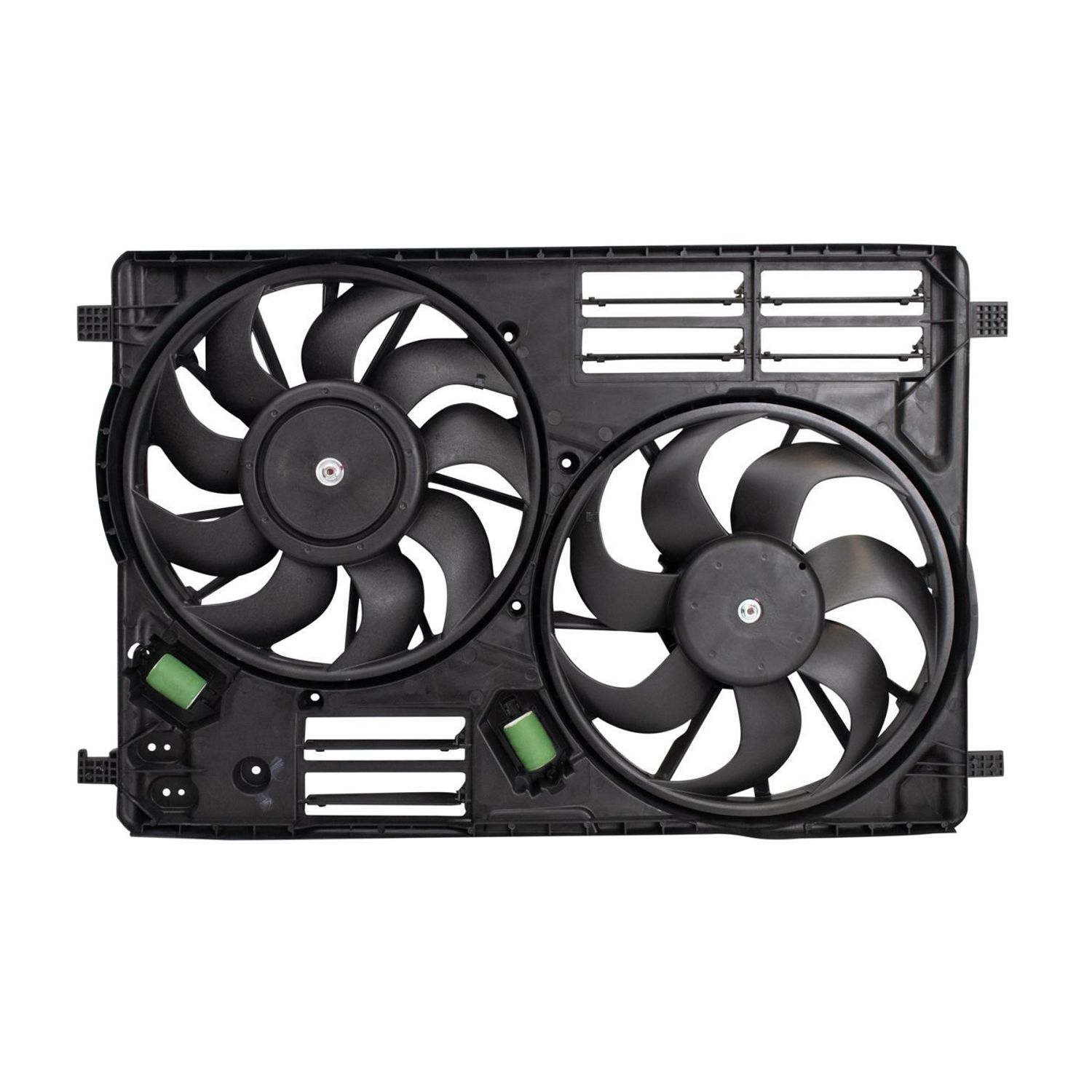 For 15-16 Lincoln MKC Black Label Engine Radiator Dual Cooling Fan Assembly