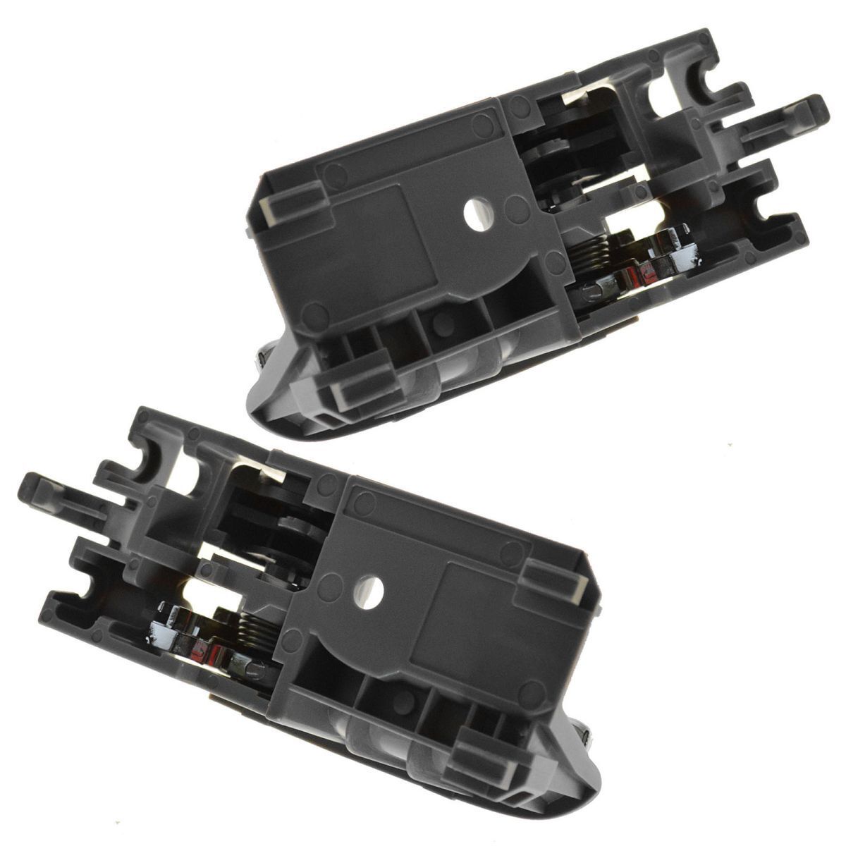 Gray & Chrome Inside Interior Inner Door Handle Pair Set For 03-08 Corolla Sedan