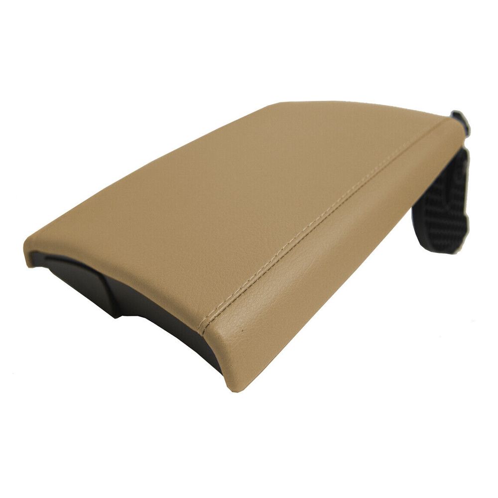 Center Console Lid Armrest Cover PVC Leather For 16-20 RX350 Sport Utility Beige