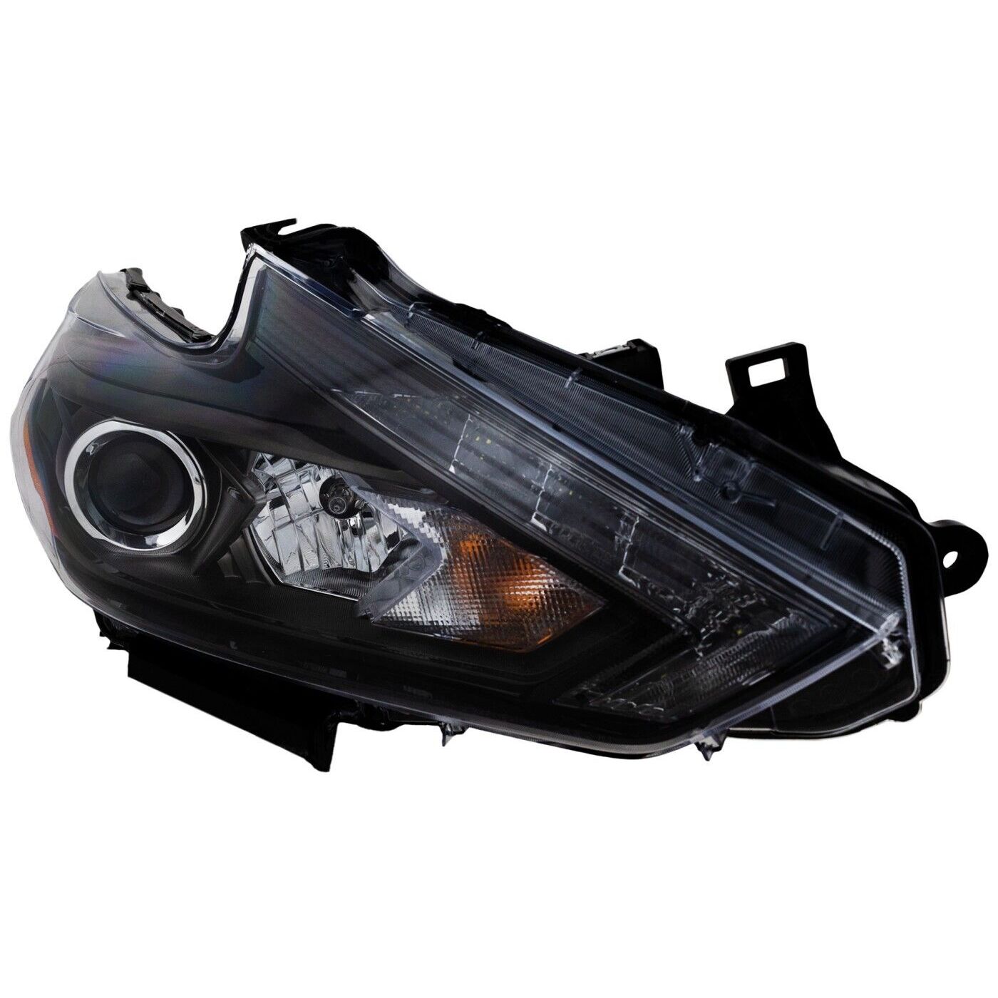 Headlight Set For 2016-2018 Altima SR Left And Right Led Smoked Housing 2pc