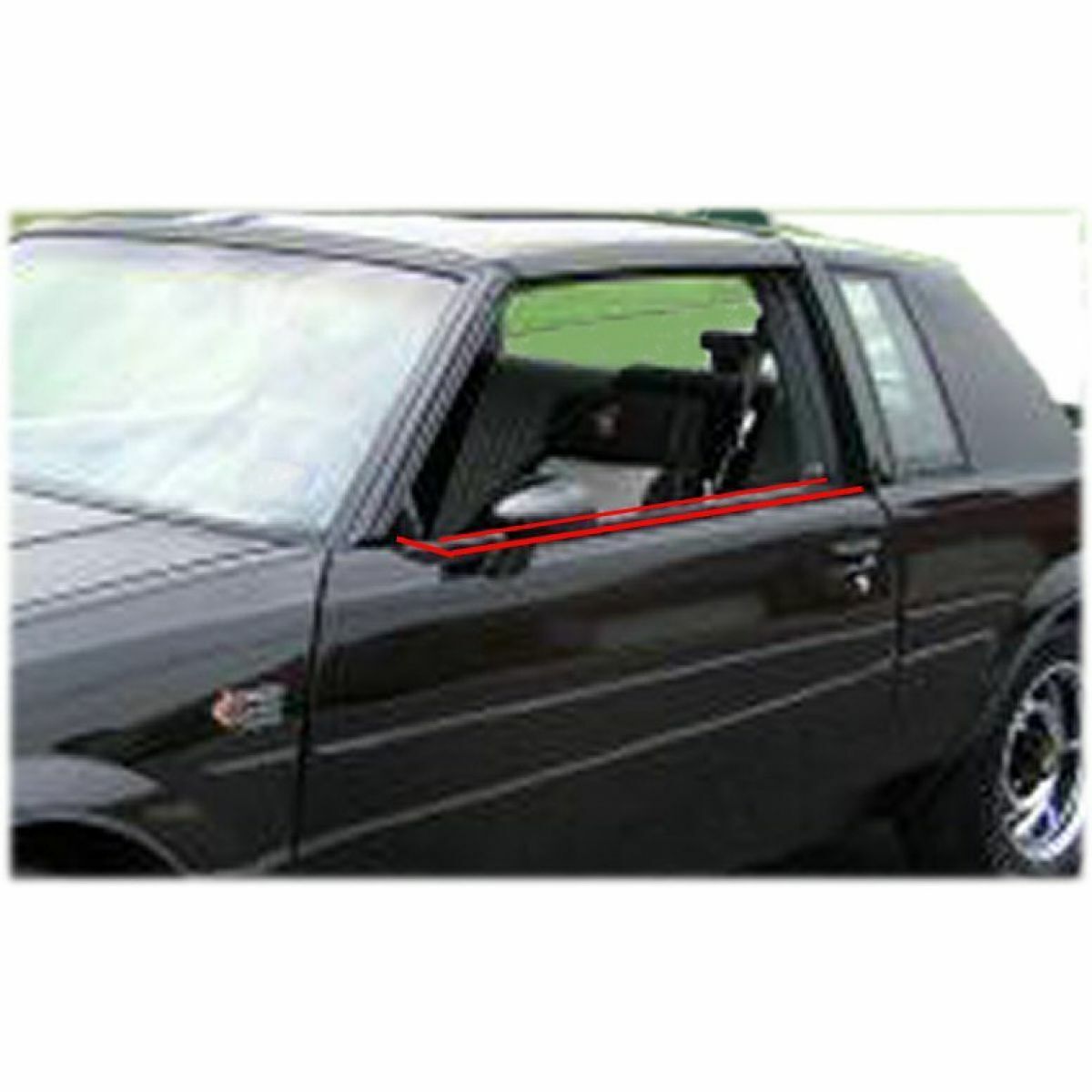Inner & Outer Window Sweep Felts Seals Weatherstrip 4-pc Kit Set For Buick Olds