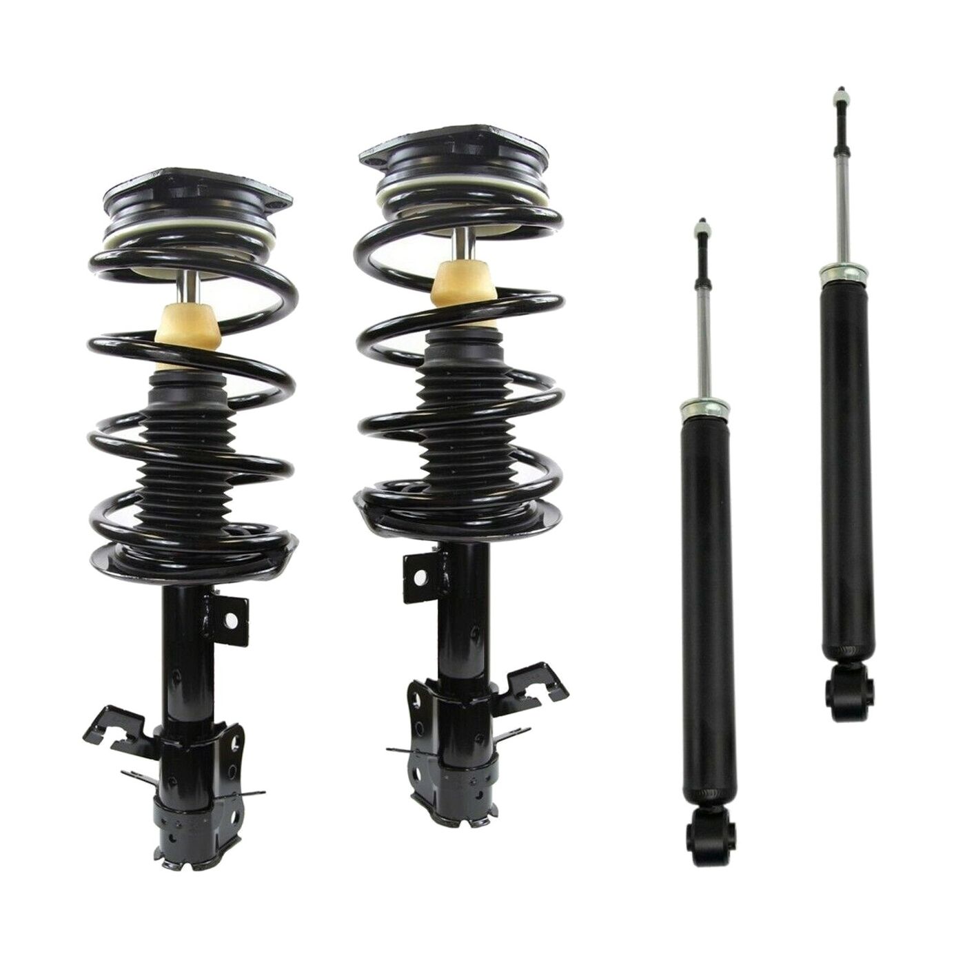 Full Set 2 Front Complete Struts W Springs + 2 Shocks Fit Nissan Sentra 1.8L
