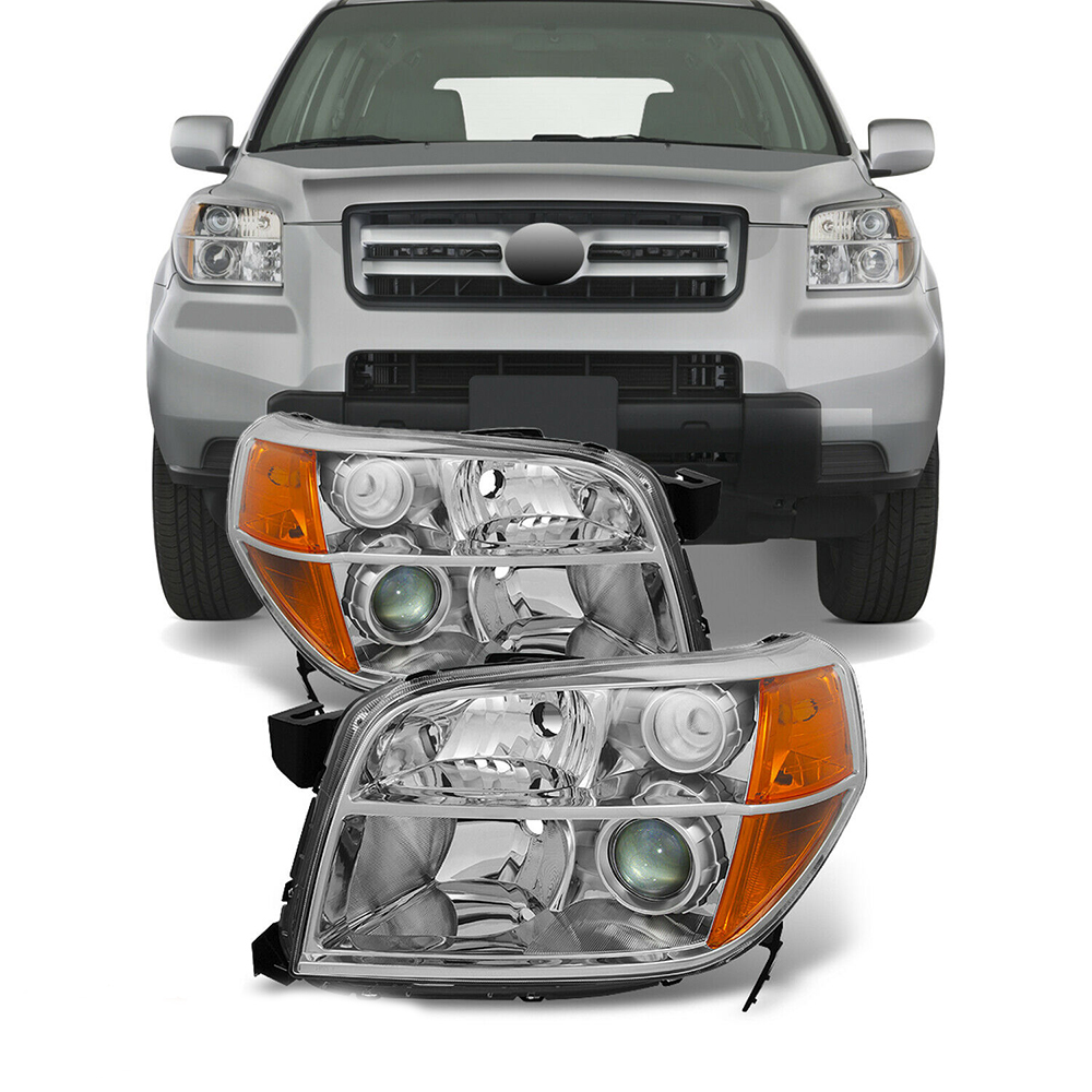 For Honda 06-08 Pilot Sport Utility Headlights Driver+Passenger Side Replacement