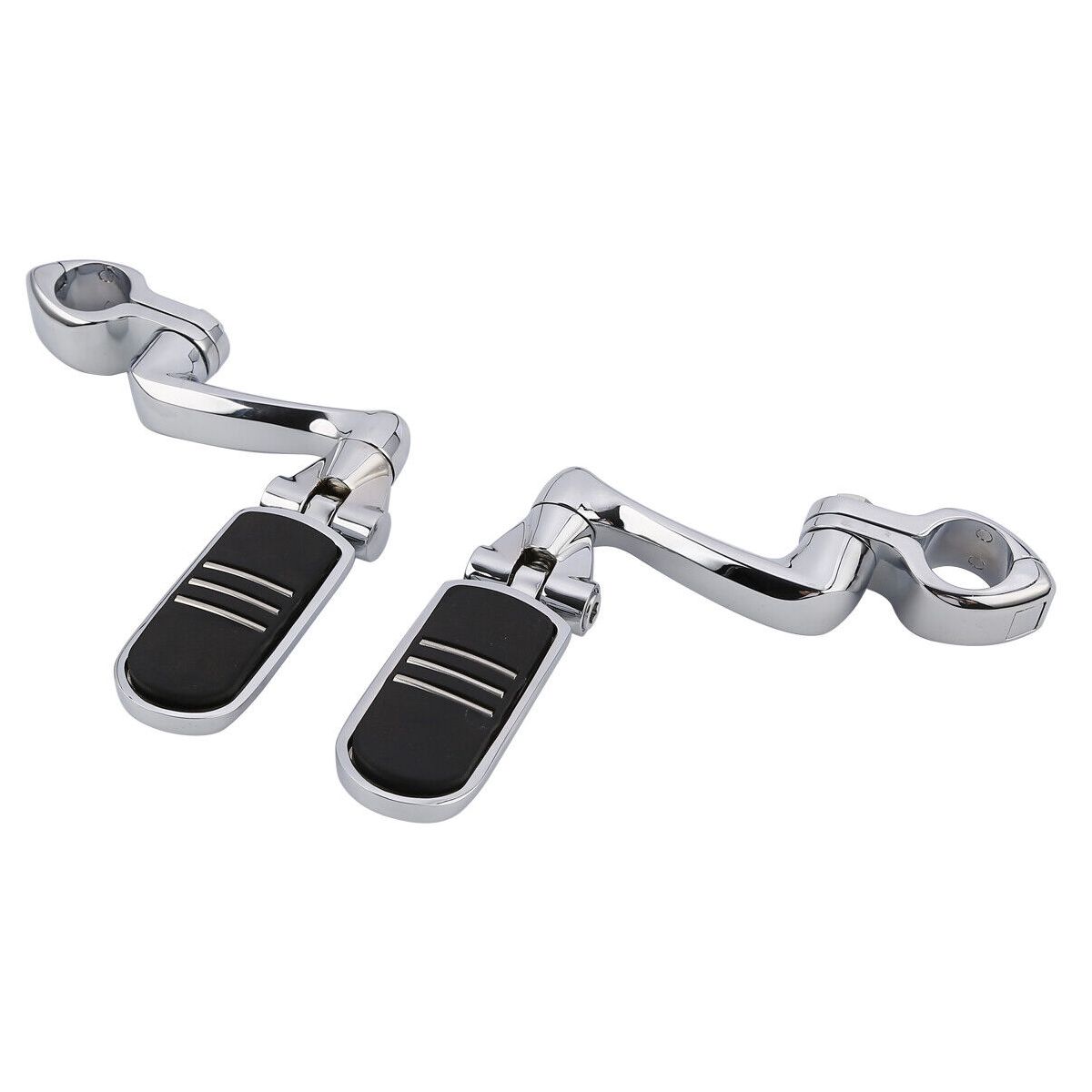 For 14-21 CVO 360 Adjustable Highway Foot Pegs 1 1/4" Engine Guard Long Mount