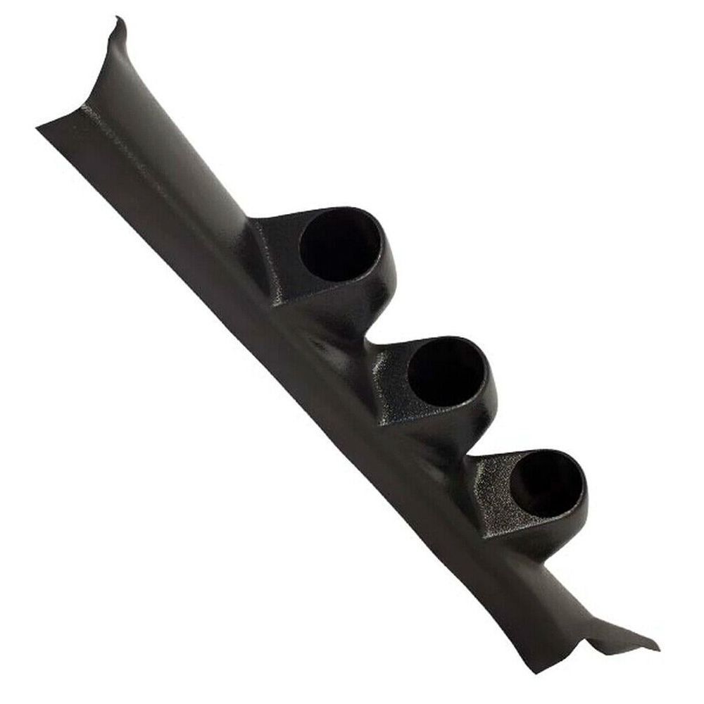 Black Triple Gauge 52mm Pillar For 04-08 6 Hatchback 03-08 6 Sedan 04-07 6 Wagon Speed6