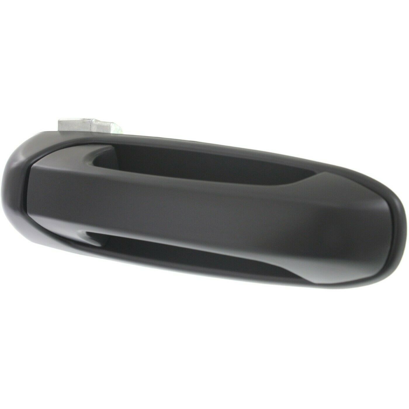 Door Handle Set For Dodge Mitsubishi Ram Rear Smooth Black Plastic 2-Pcs