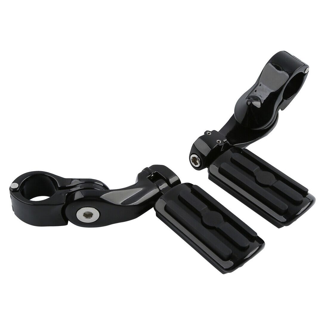 1-1/4" Universal Highway Foot Pegs Short Mount For 95-97 Bad Boy Engine Guards