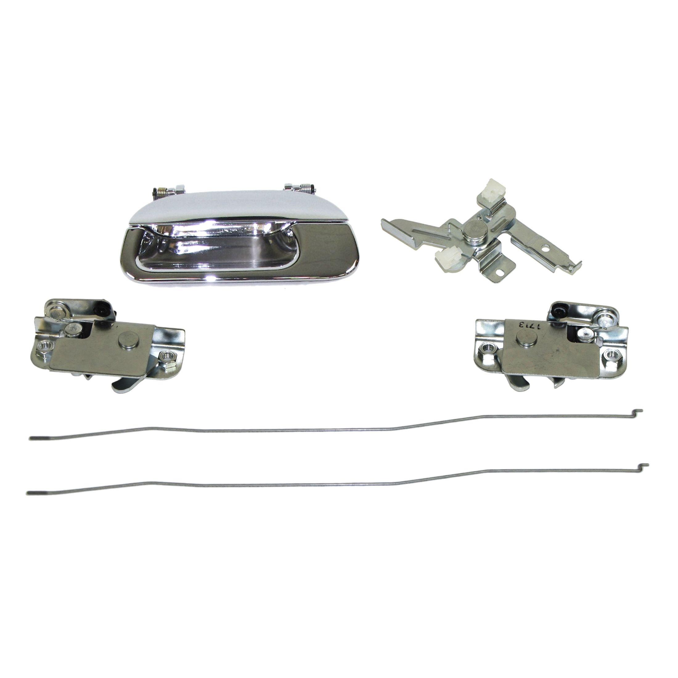 Tailgate Cable Rod Handle Chrome W/O Lock Hole For 1997 Ford F-250 XL Styleside