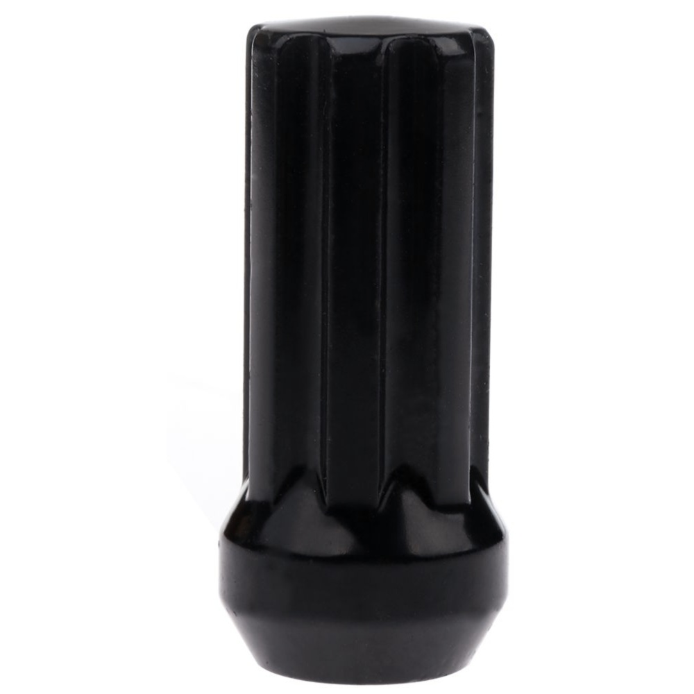 24 Black M14x2 +2 Keys Spline Drive Close End Lug Nuts For Ford Lincoln