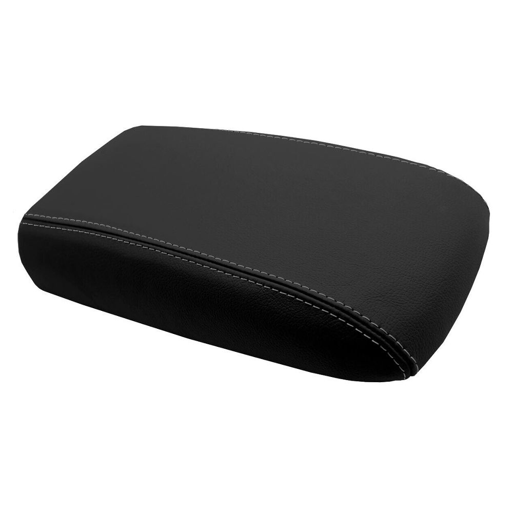 Console Lid Armrest Cover Leather For Chevrolet Trailblazer 02-09 Gray Stitch